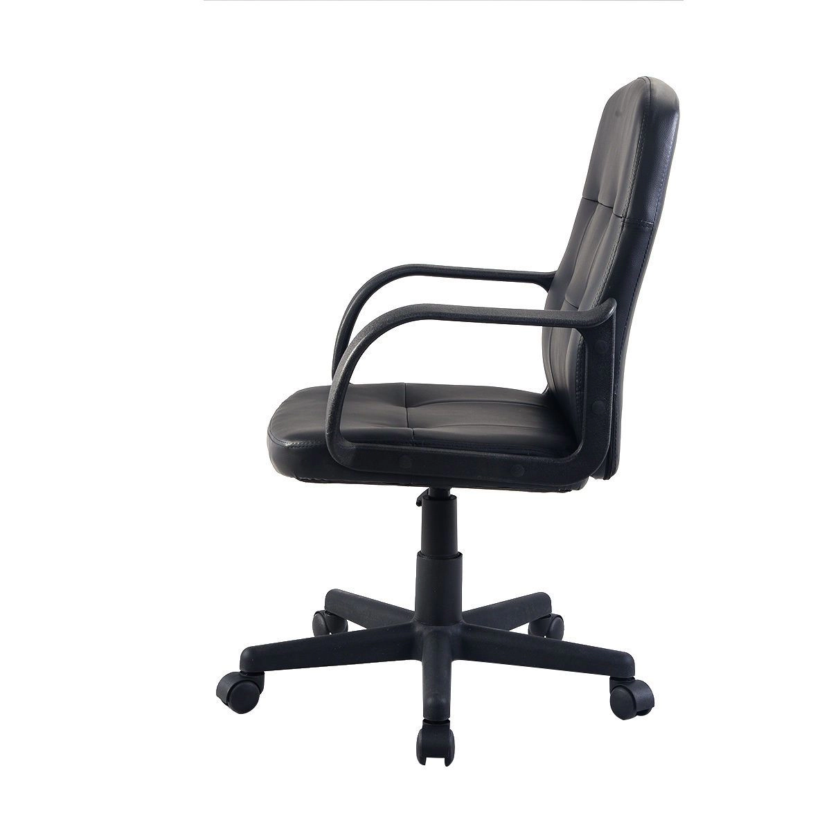 SlickBlue Executive Office Chair, Black PU Leather, Swivel