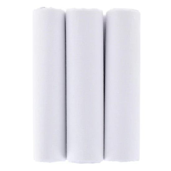 Essentials by Trafalgar Classic White 3 Pack Handkerchiefs
