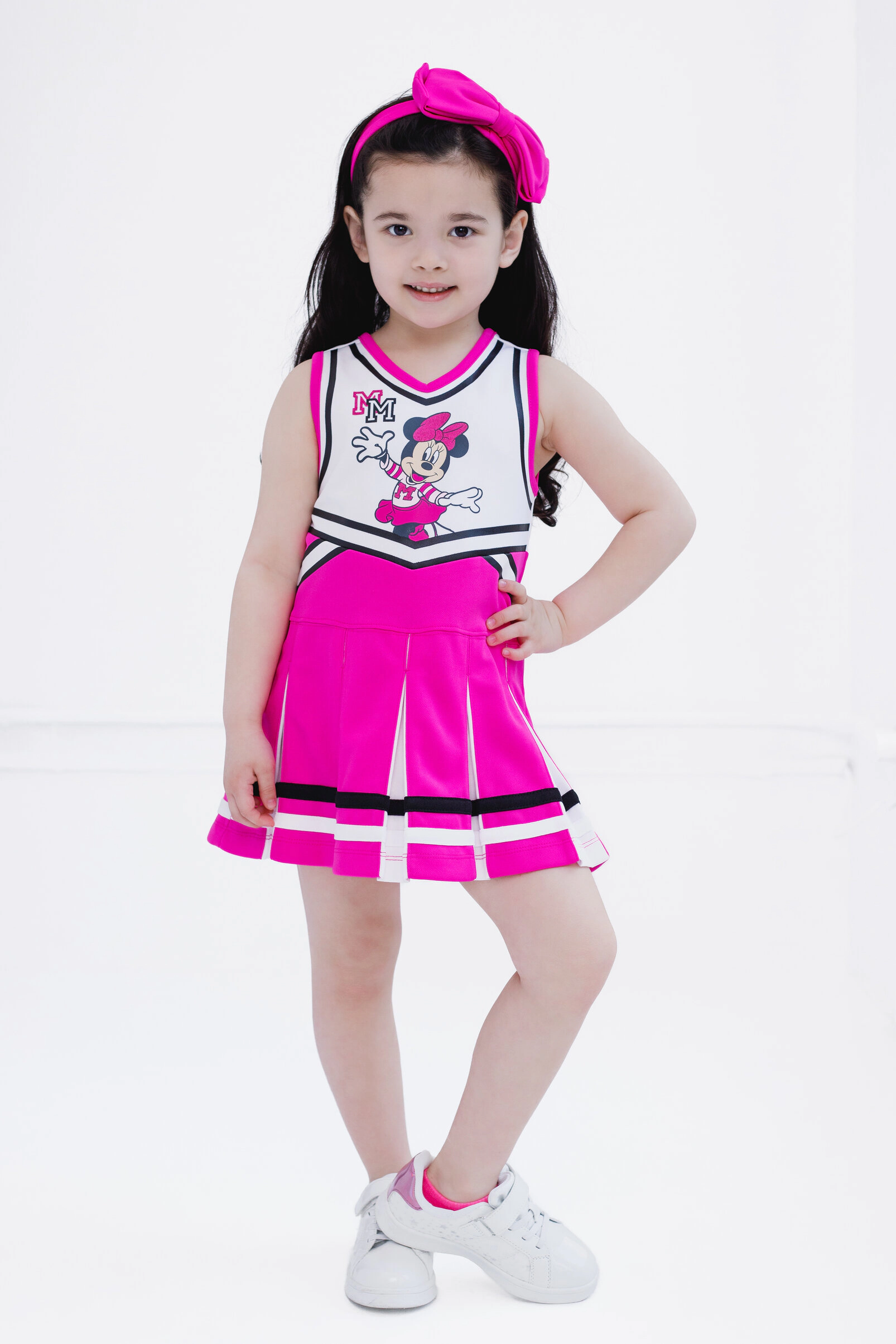 Disney Girls' Cheerleader Dress and Headband Set