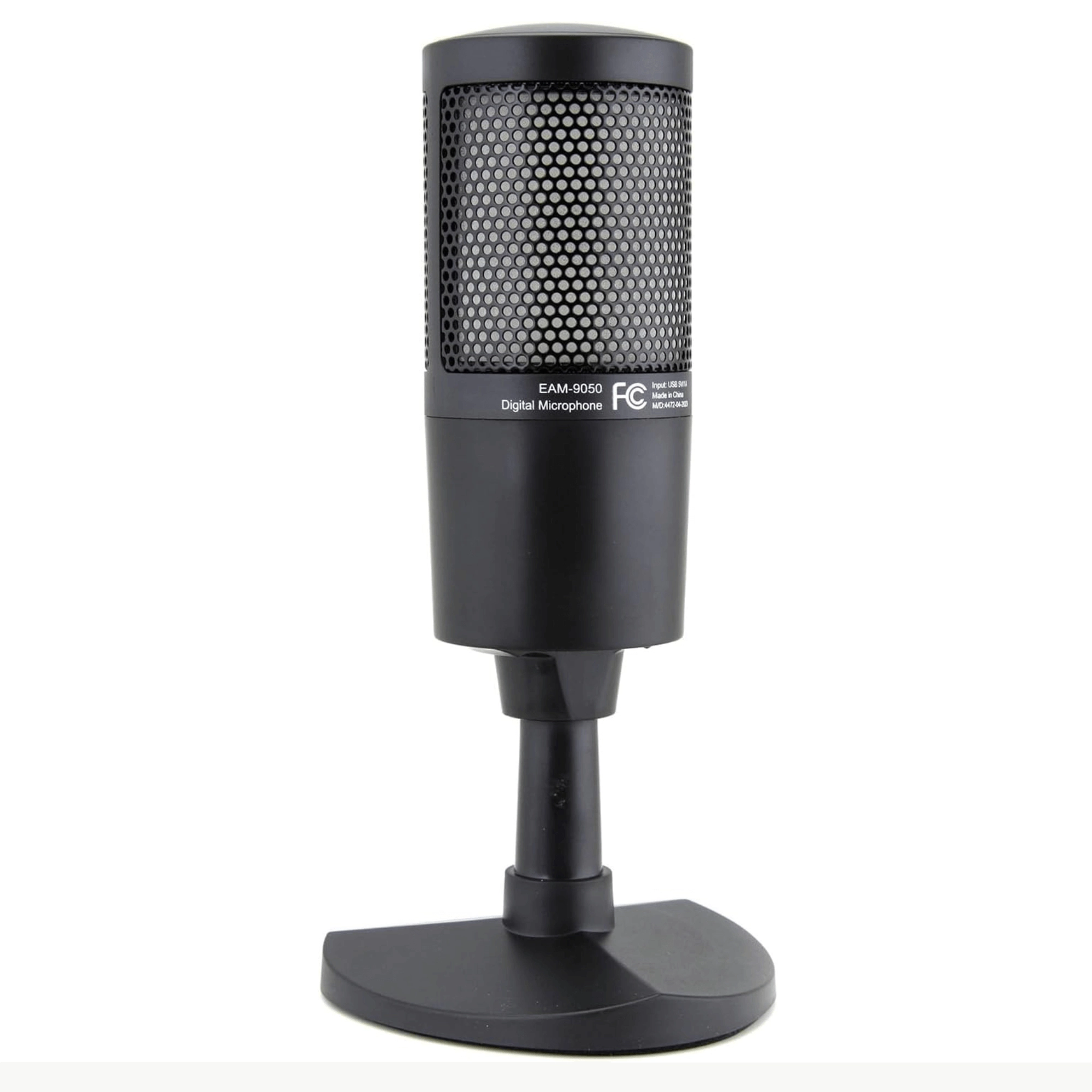 Emerson USB Gaming & Streaming Microphone with RGB Lighting with Tap-to-Mute