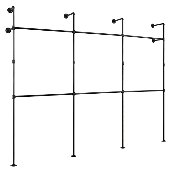 Hivvago Pipe Wall Mount Garment Rack
