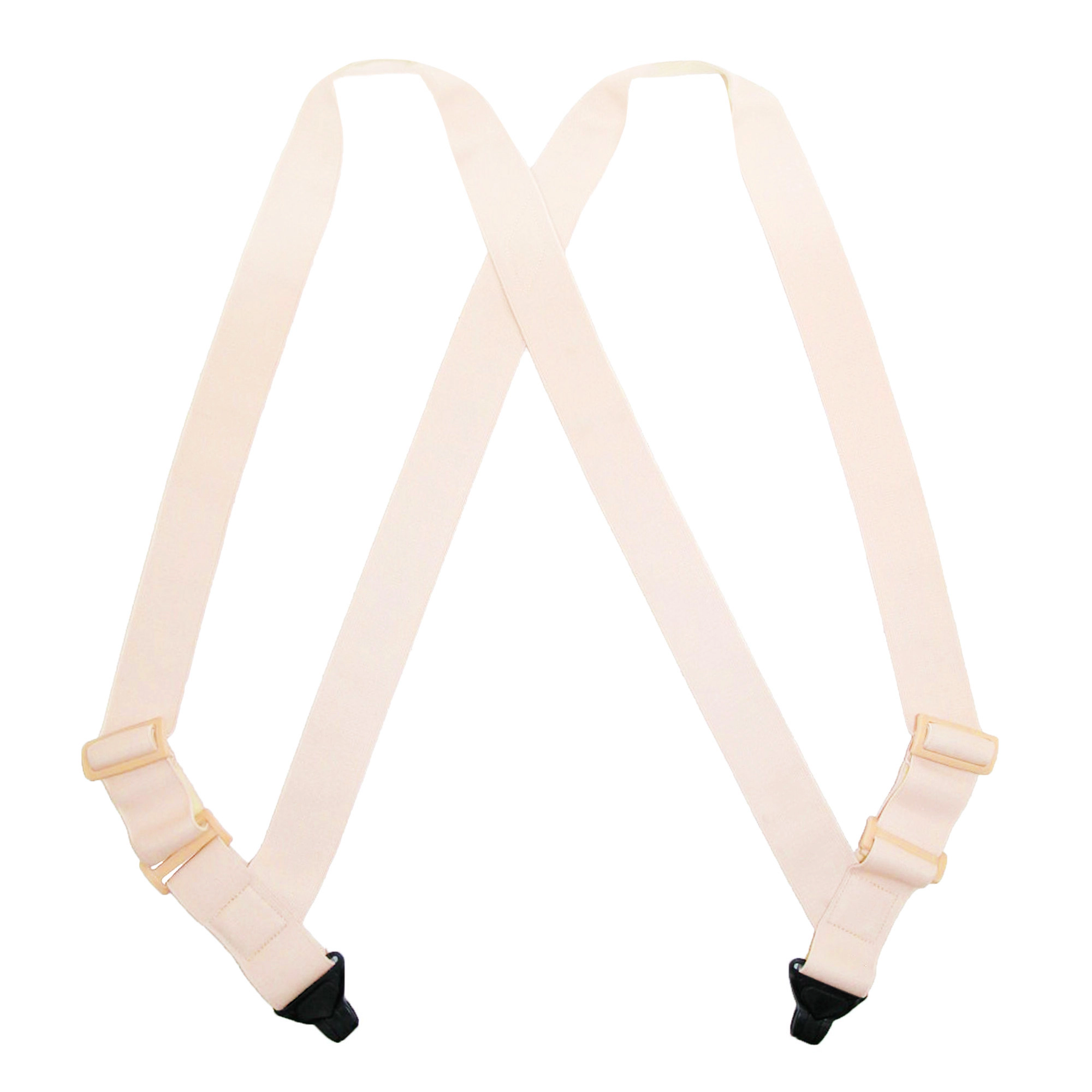 CTM Men's Undergarment TSA Compliant Side Clip Airport Suspenders