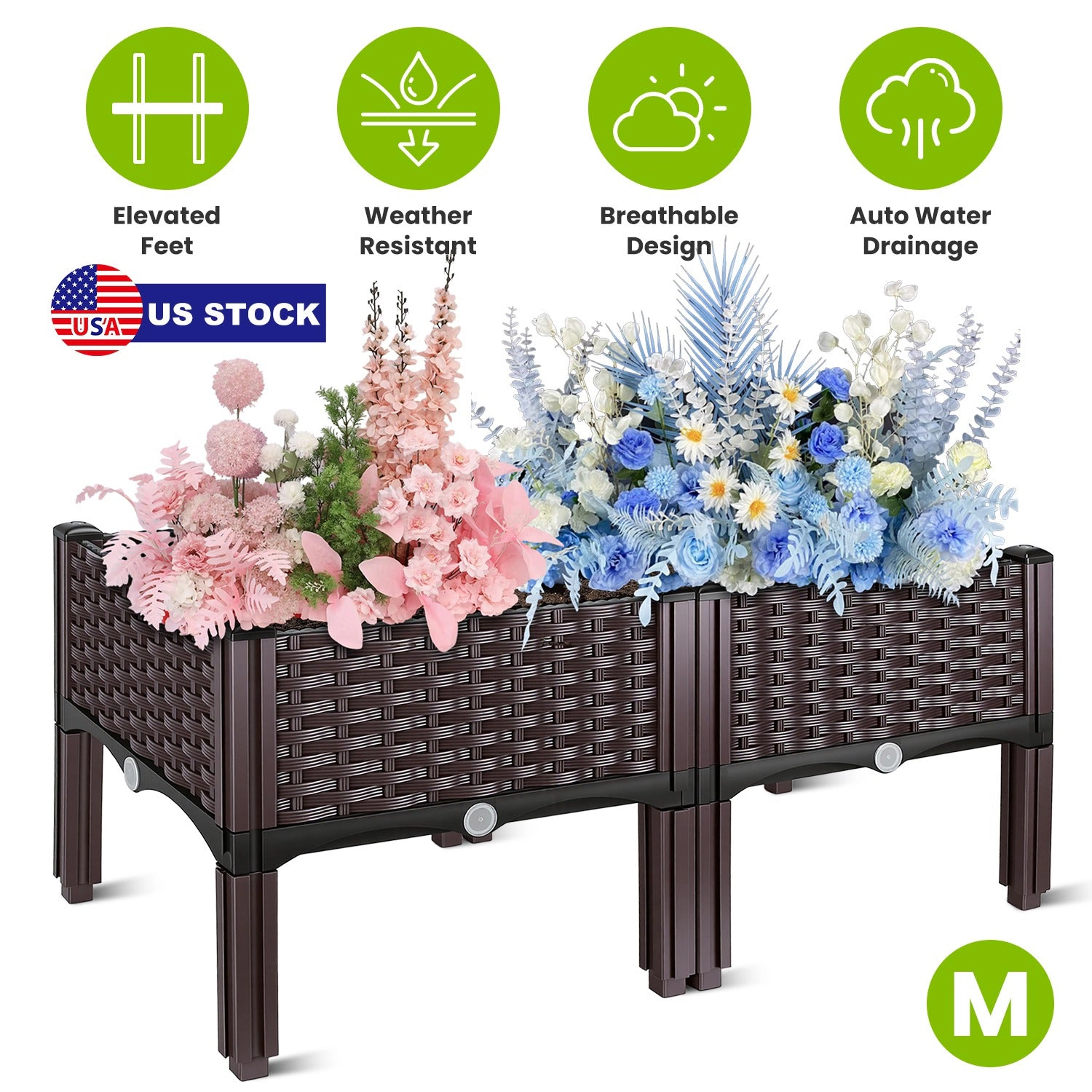 GBruno Elevated Raised Garden Bed With Legs