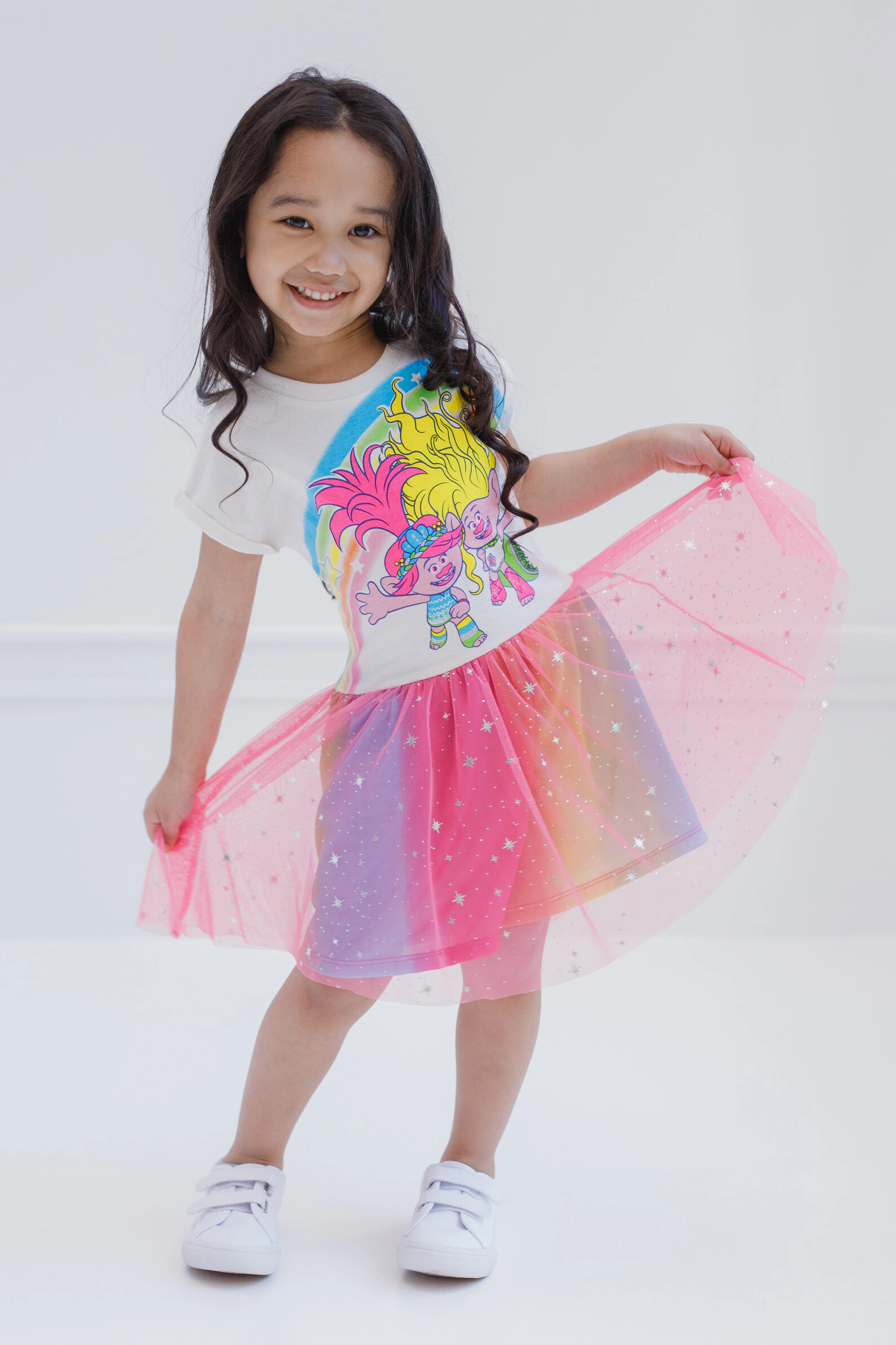 DreamWorks Trolls Girls' Glitter Tutu Dress