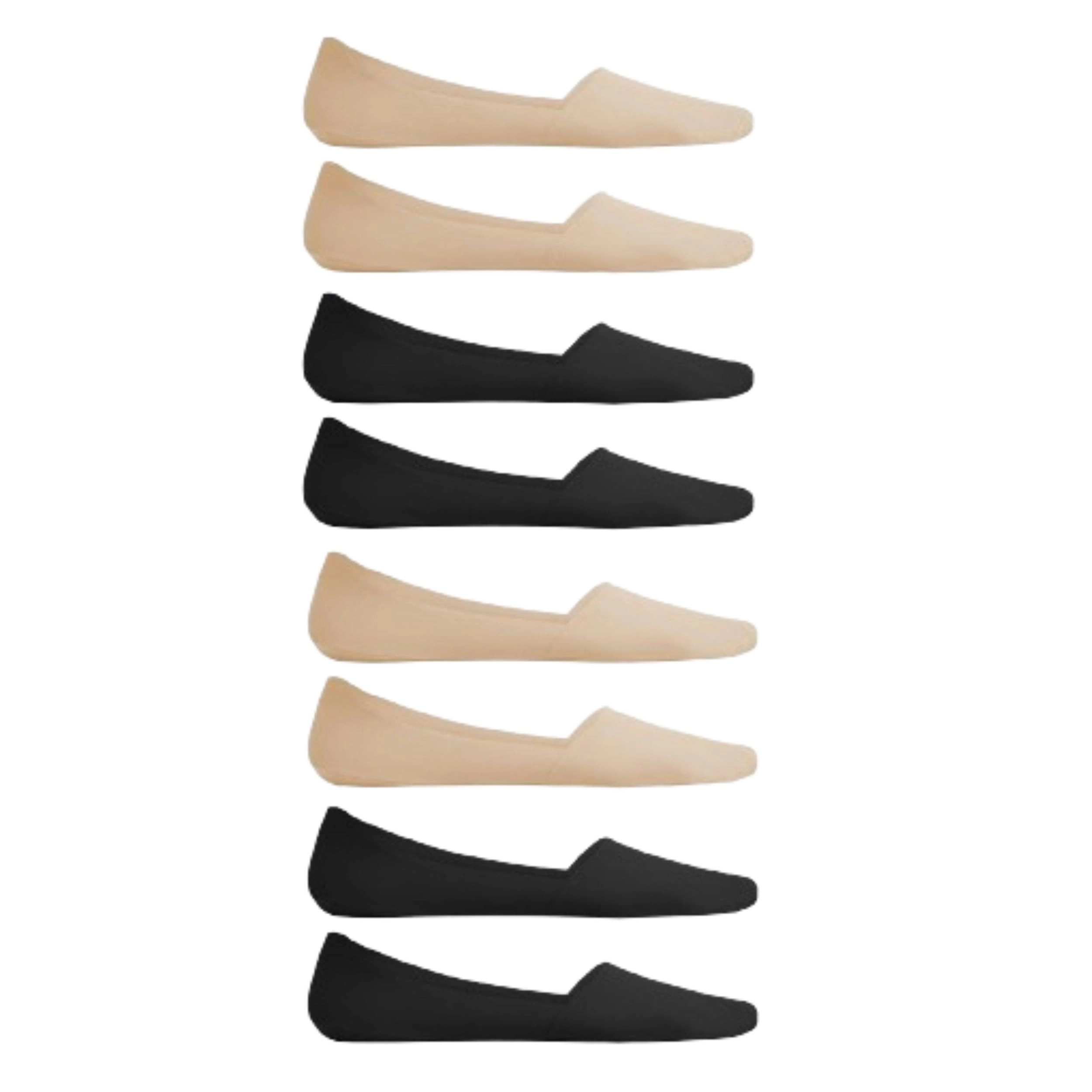 SS Design 8 Pack Women's Thin No Show Socks Low Cut Non Slip Invisible Summer
