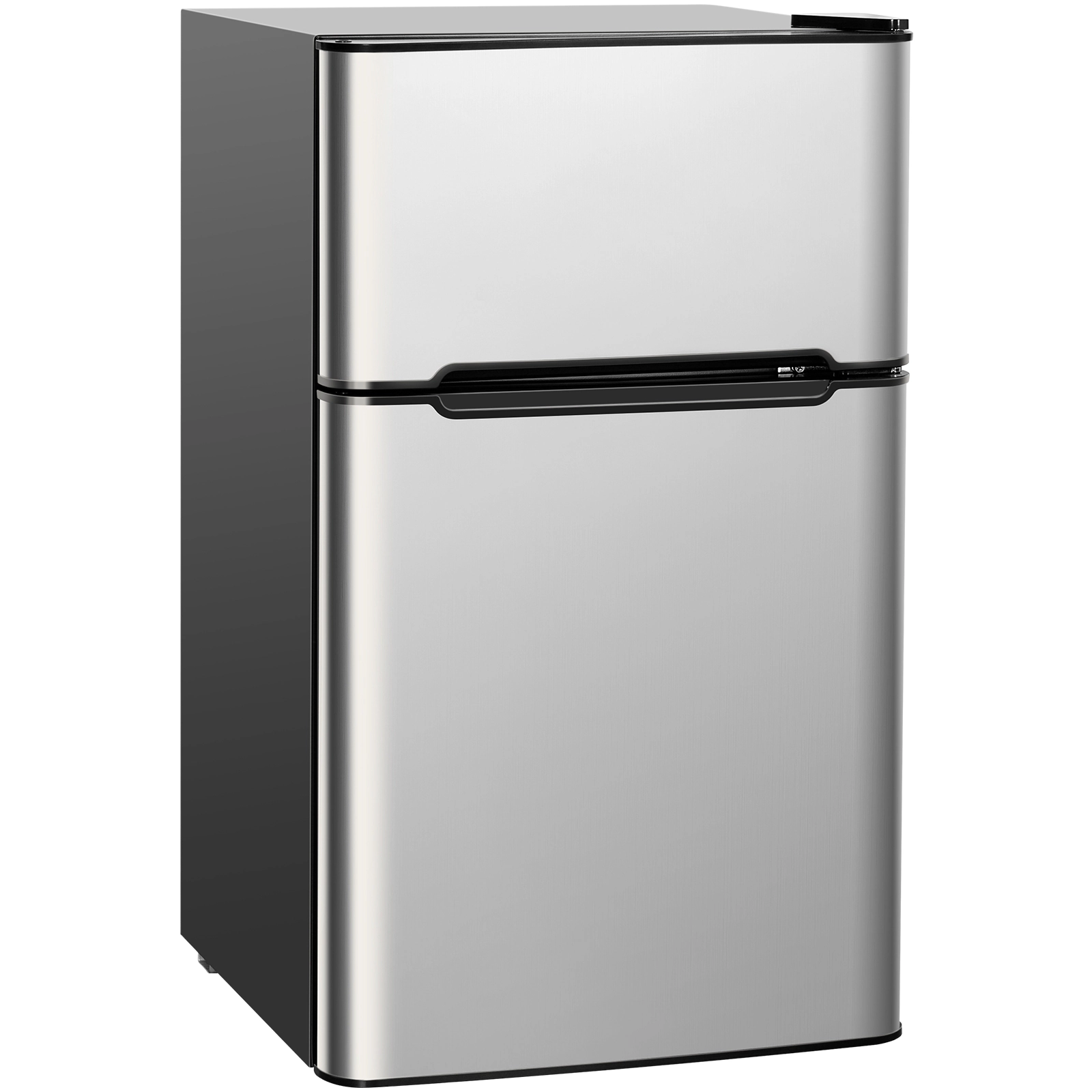 SUGIFT 3.2-cu ft Compact Mini Fridge with Freezer Adjustable 7-Setting Thermostat and Reversible Door
