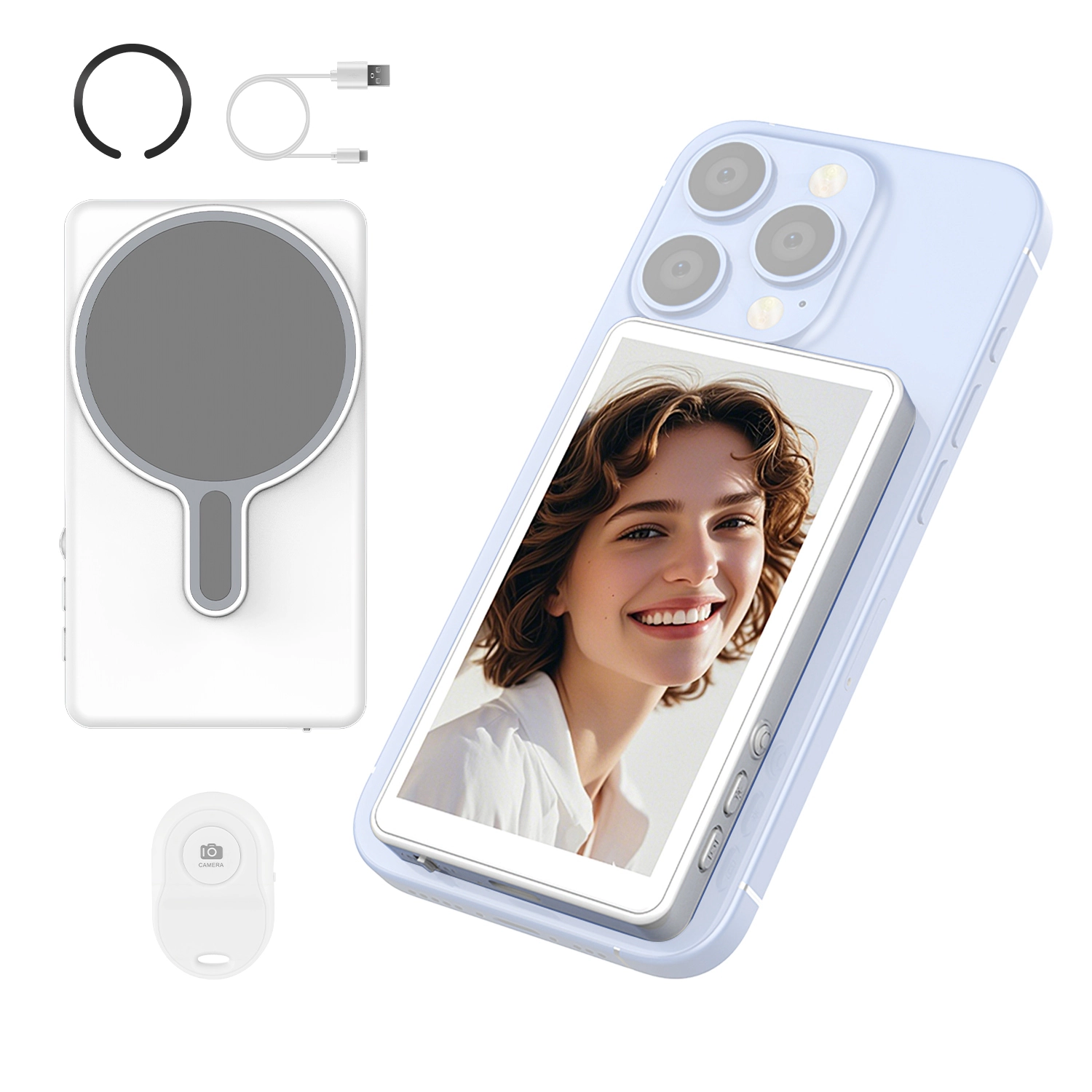 GBruno Wireless Vlog Selfie Monitor Screen With Remote