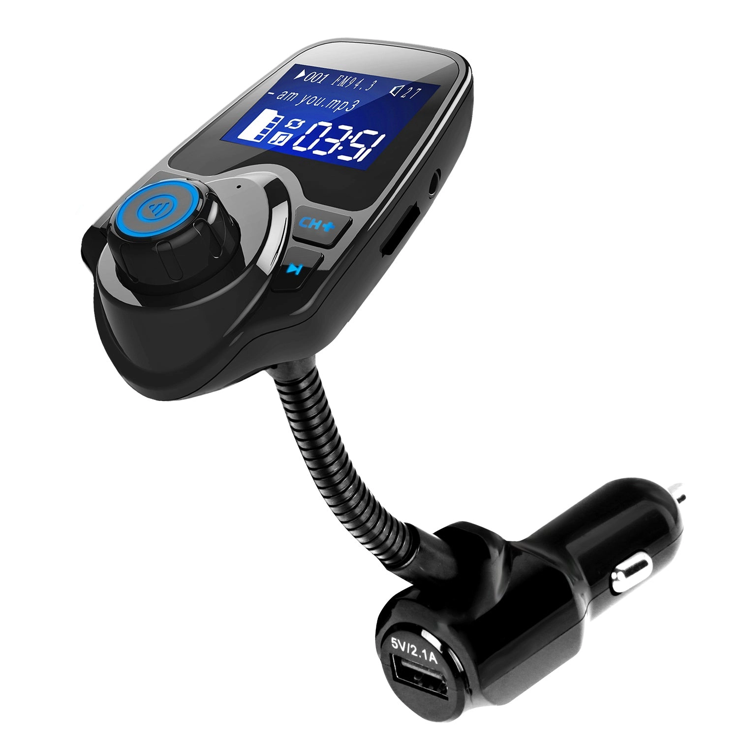 GBruno Wireless FM Transmitter With USB Fast Charging