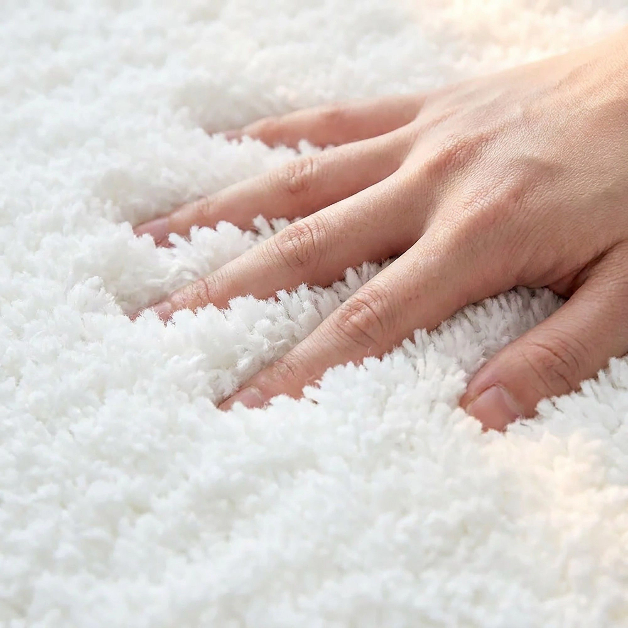 Alilang Unisex Plush Shag Bath Mat with Soft Pile Texture and Non Slip Backing