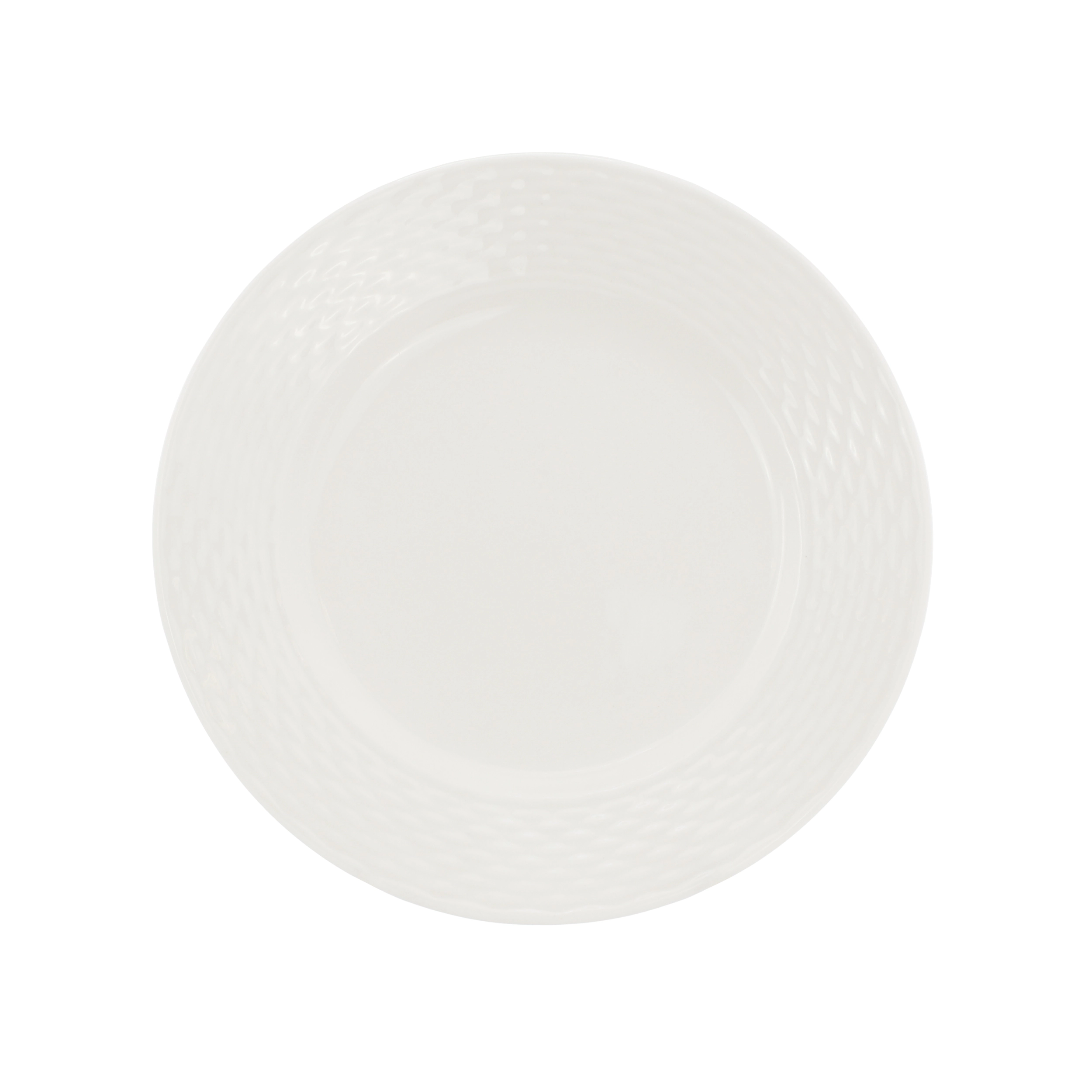 Elama Gemma 12 Piece Stoneware Dinnerware Set in White