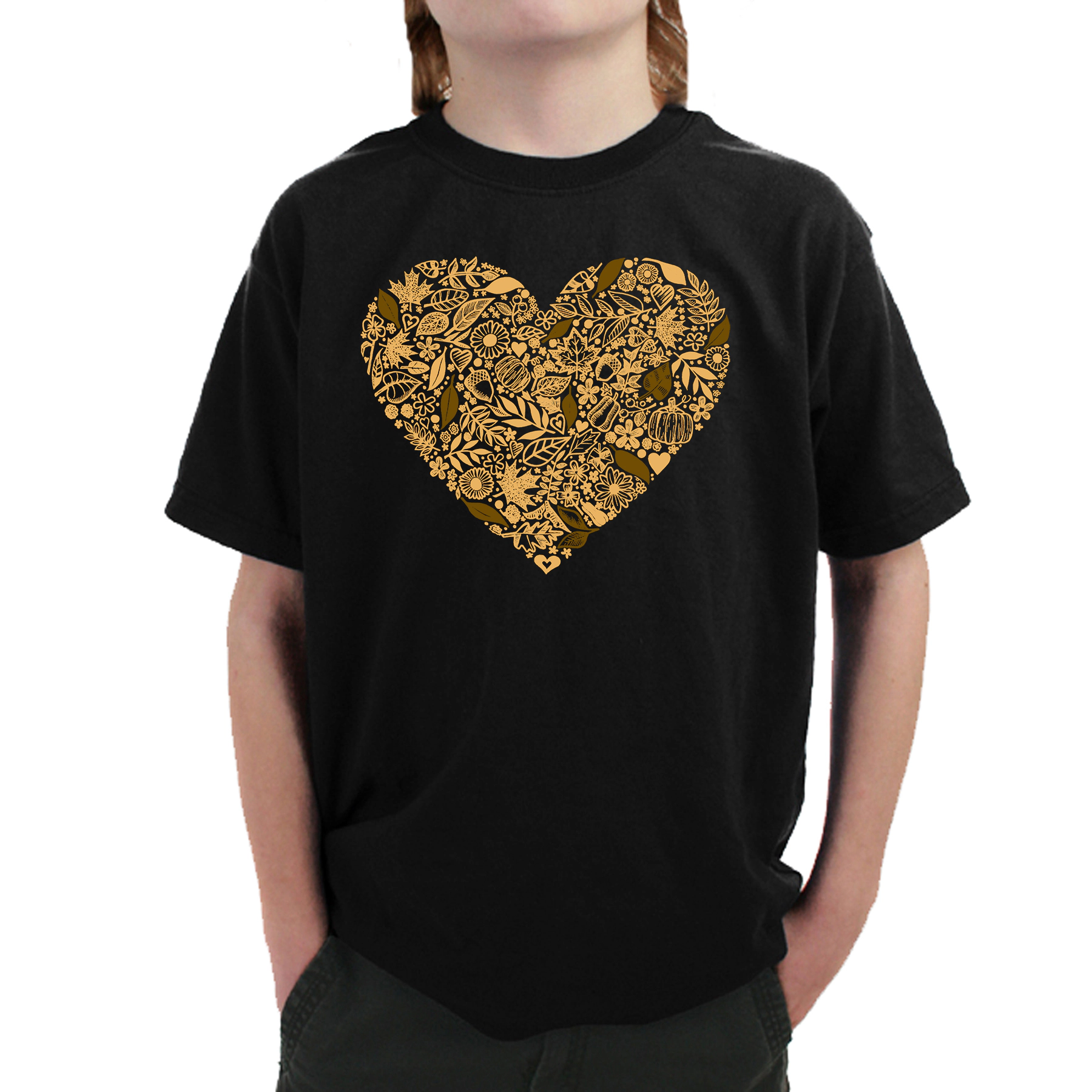 LA Pop Art Boy's Word T-Shirt - Fall Vibes