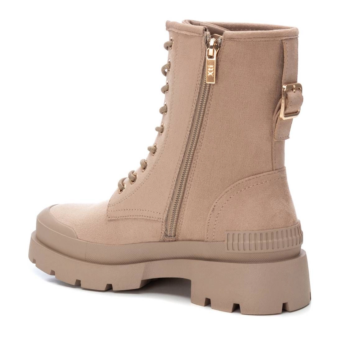 XTI Women's Suede Lace-Up Booties