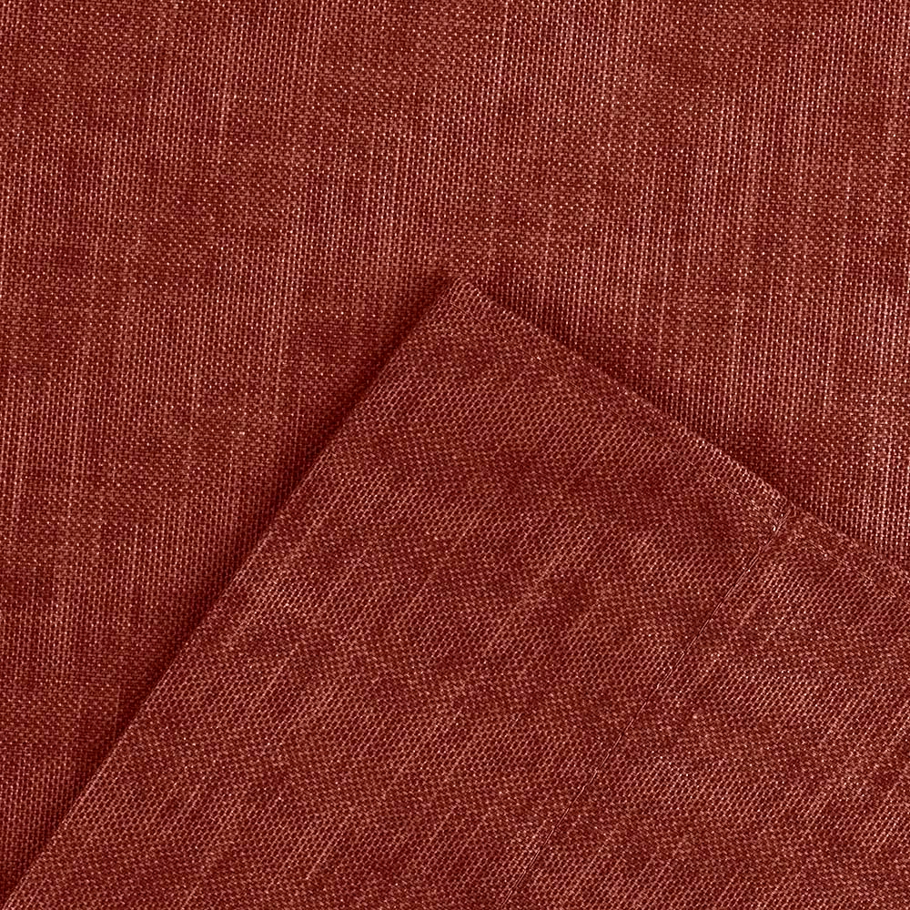 Ellis Curtain Lisa Solid Color Poly Cotton Duck Fabric Lined Scallop Valance 58" x 15" Red