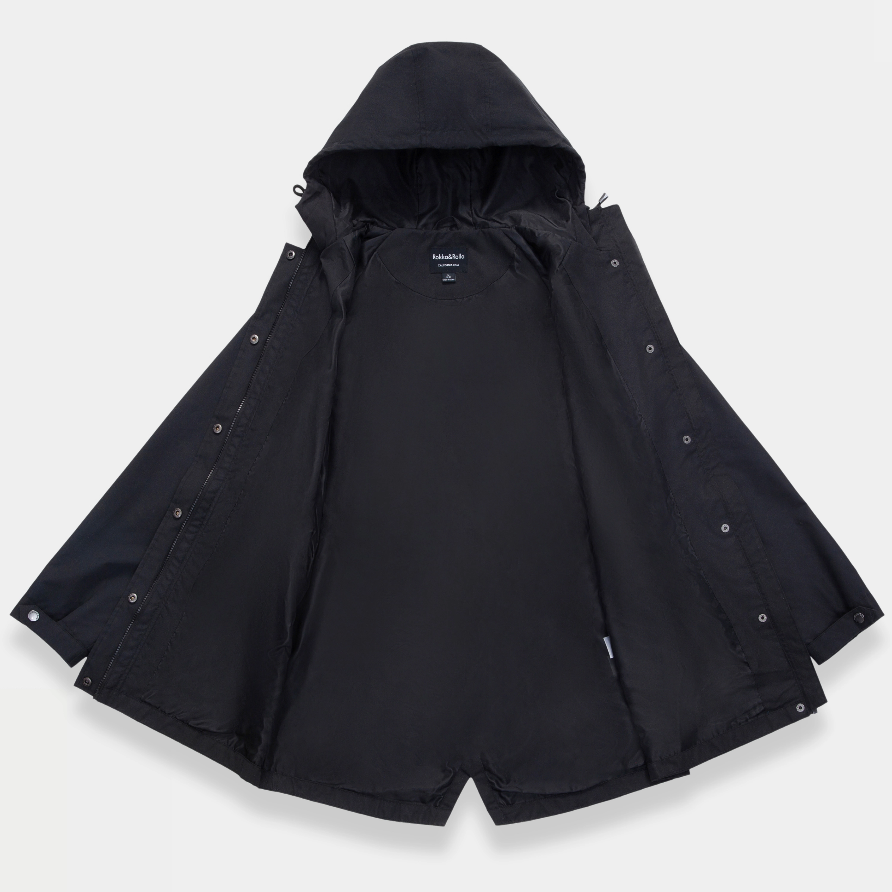 Rokka&Rolla Womens Water-Resistant Anorak Jacket Trench Coat
