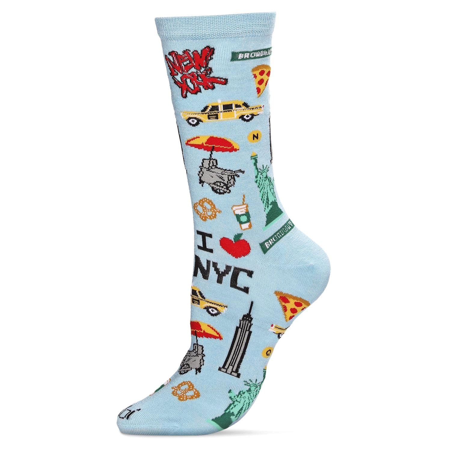 MeMoi New York City Bamboo Blend Crew Socks