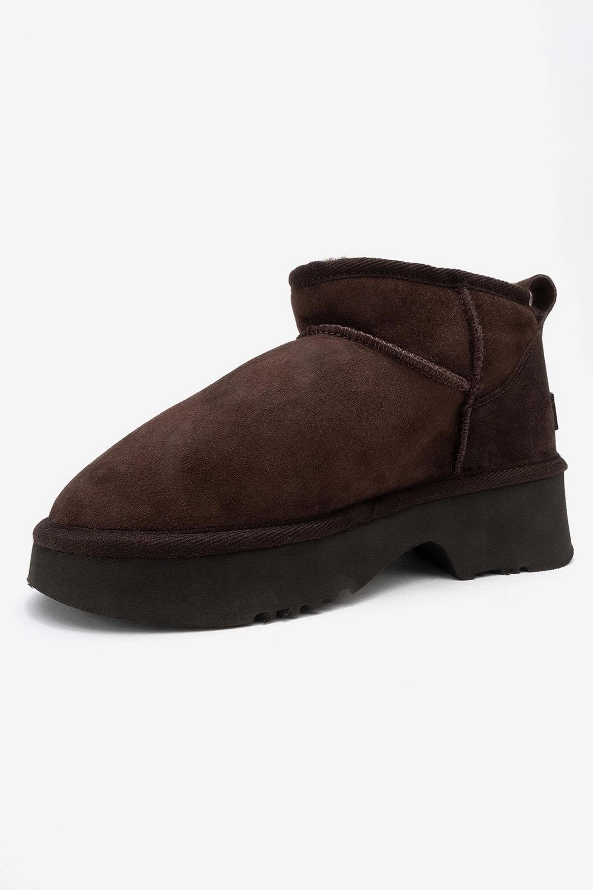Forever & Always Womens Ary Leather Platform Boots