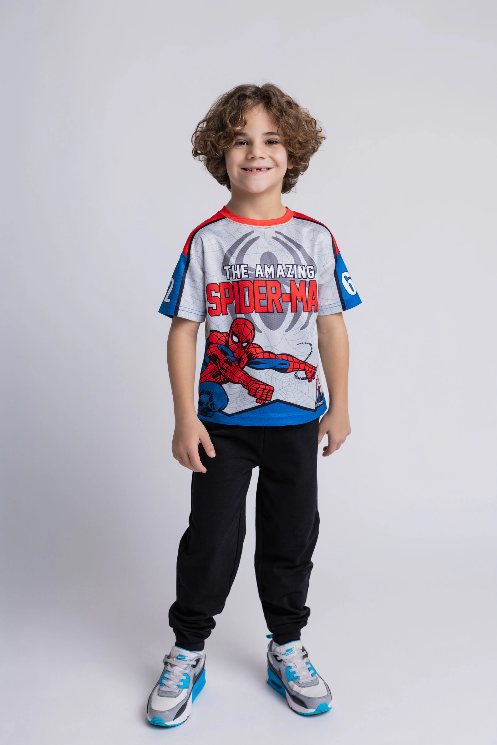 Marvel Spider-Man Boys' Athletic 2-Piece T-Shirt and Joggers Set