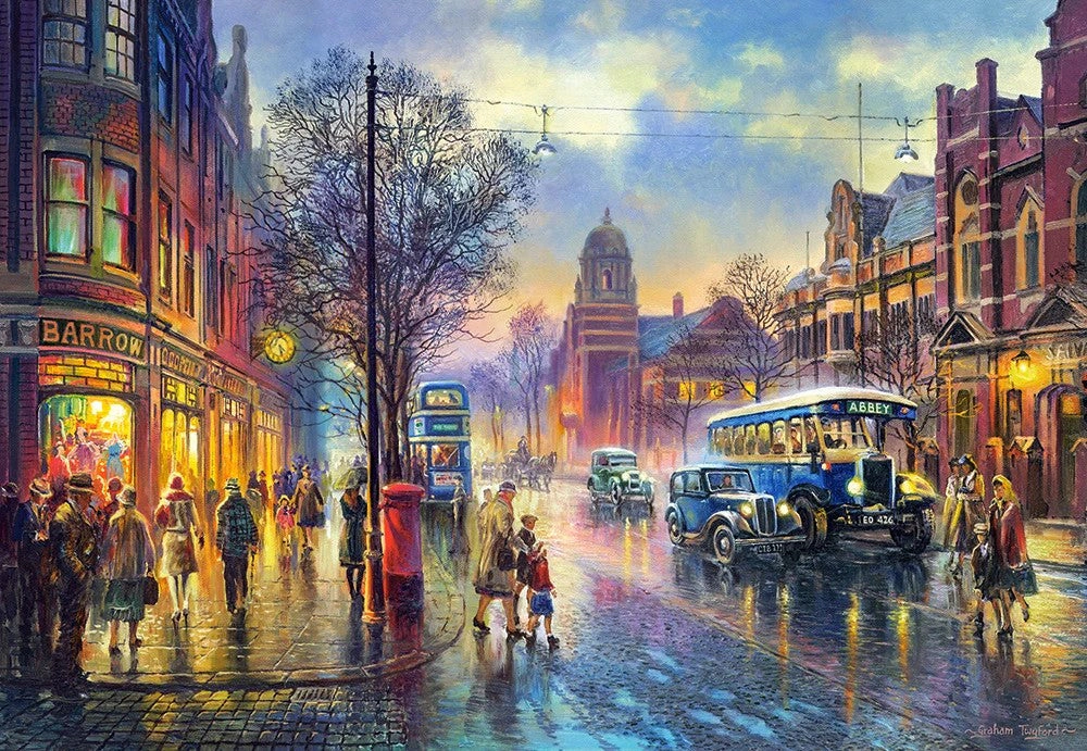 CASTORLAND 1000 Piece Jigsaw Puzzles, Abbey Road, 1930s, London, England, British Empire, Edwardian Era, C-104499-2