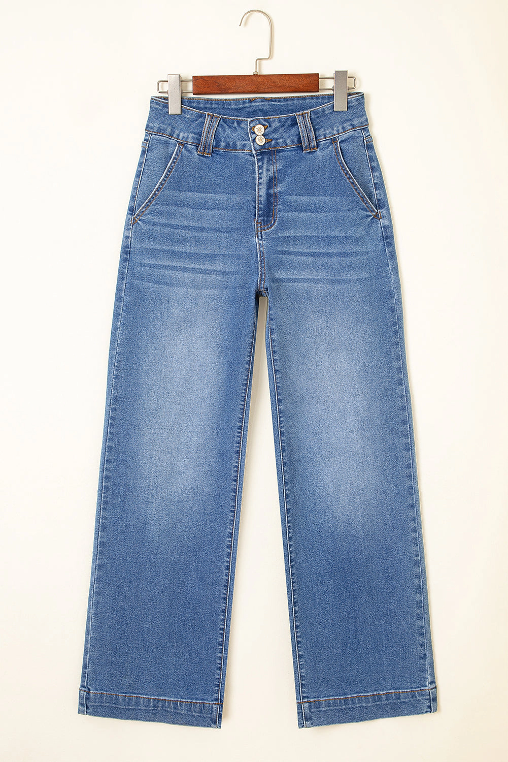 Threaded Pear Women's Mikaela Fly Straight Leg Jeans