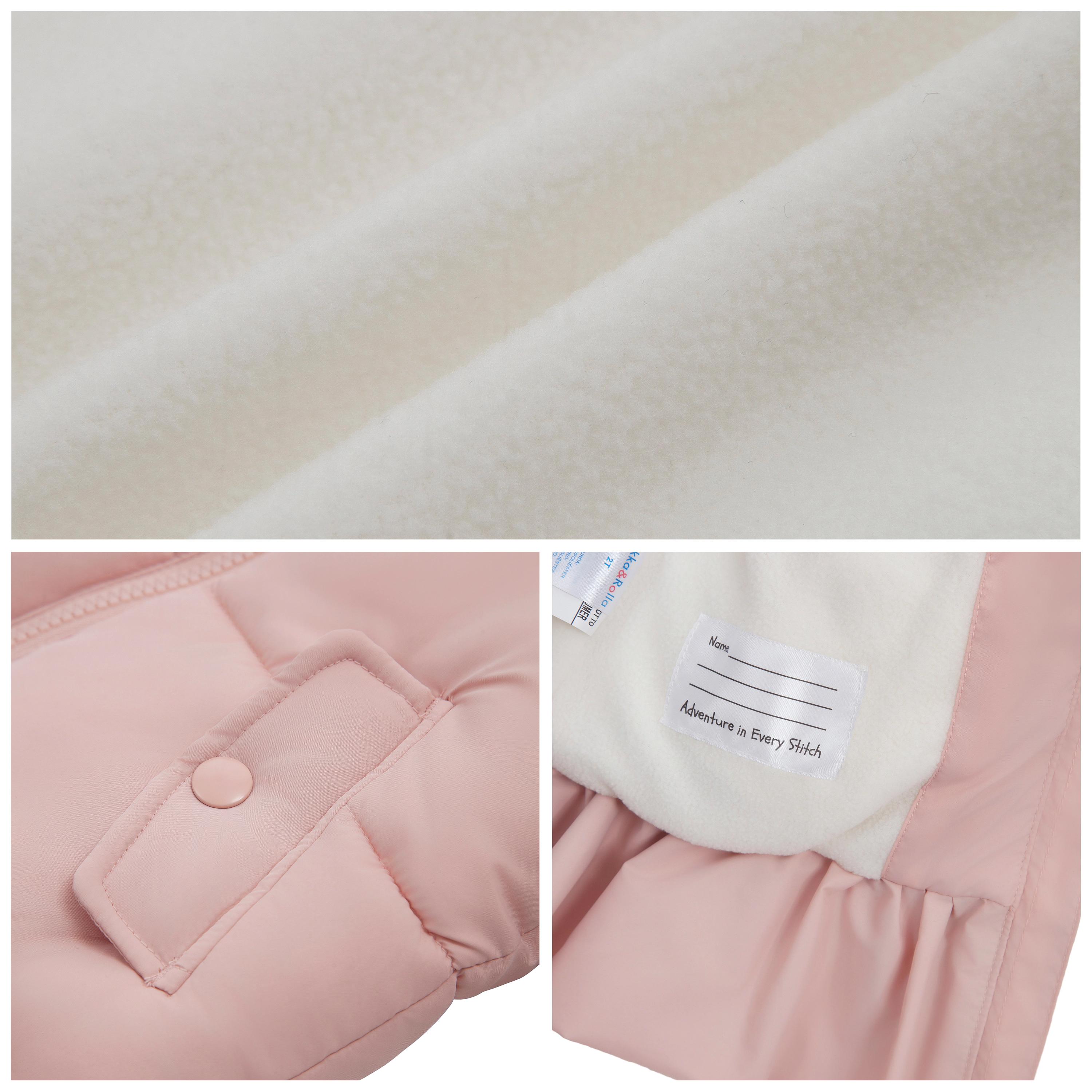 Rokka&Rolla Toddler Girls Rosie Fleece-Lined Ruffle Puffer Coat
