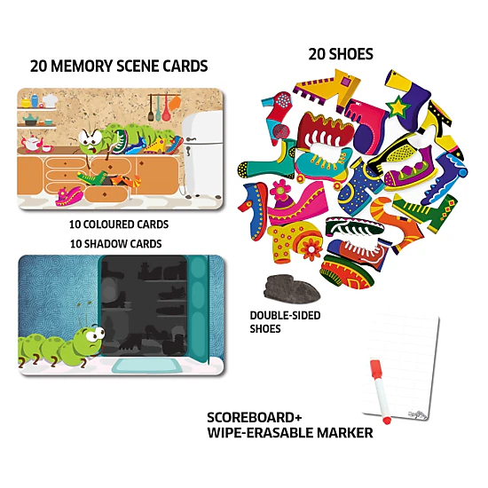 Chalk & Chuckles Caterpillar Clutter Memory Game - 1-4 Players