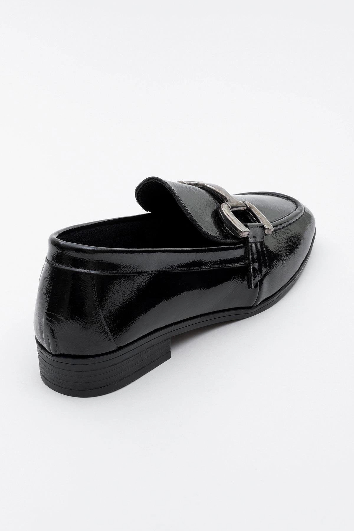 Forever & Always Womens Rous Leather Bit Loafer