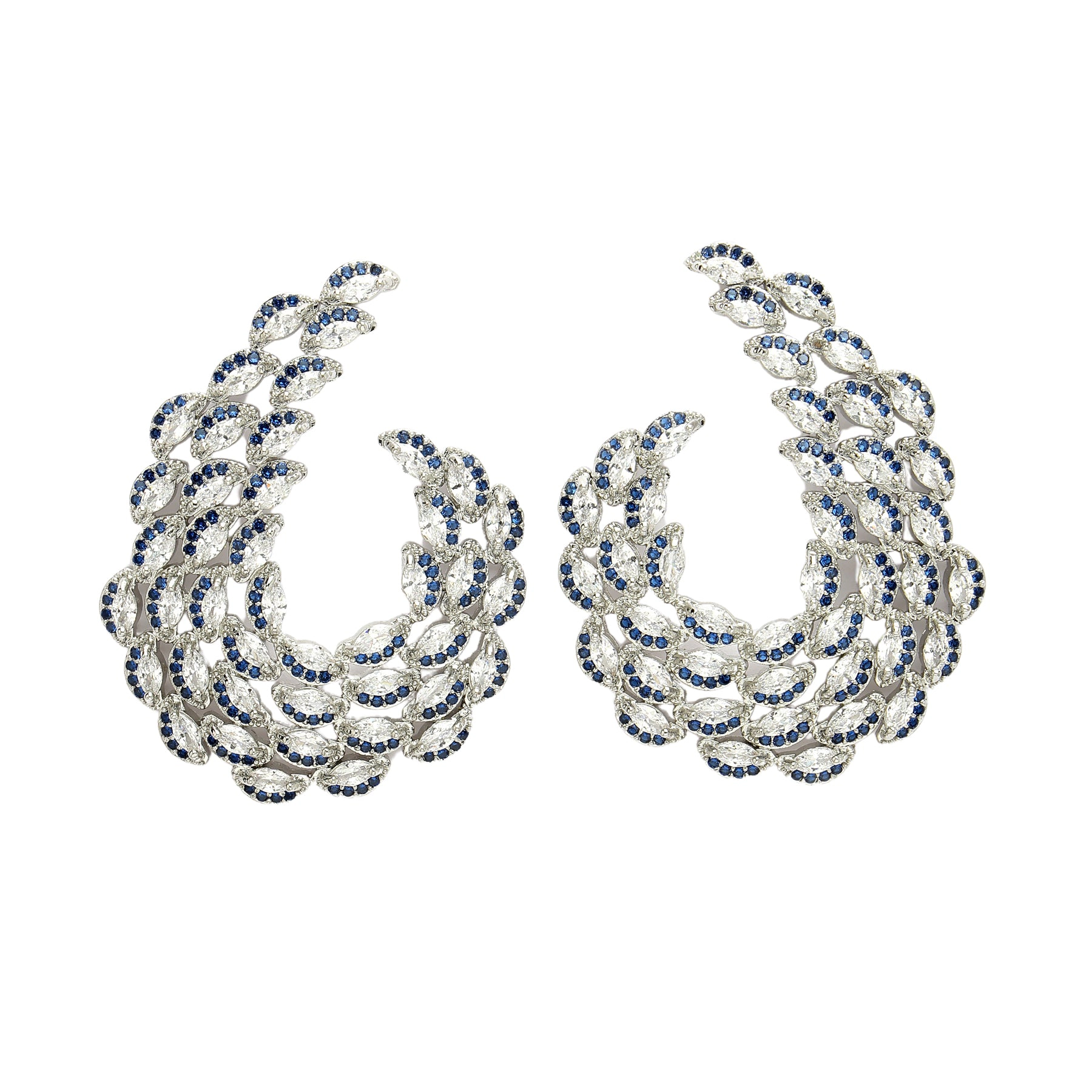 AGP PARIS Womens Diva Cubic Zirconia Cloudy Drop Earrings