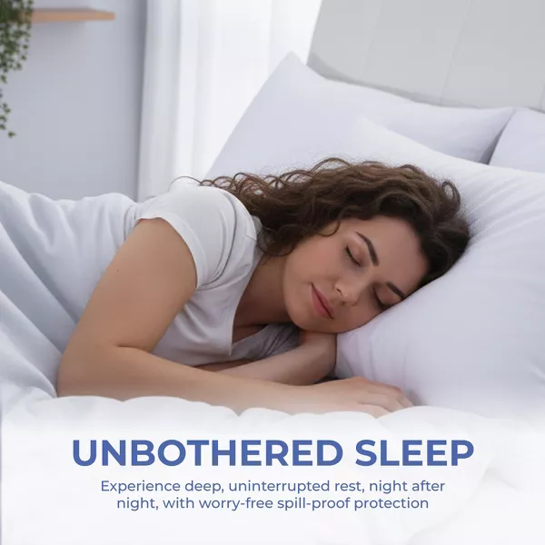 Comfety Waterproof Mattress Encasement, Zippered Mattress Protector Breathable Noiseless Hypoallergenic
