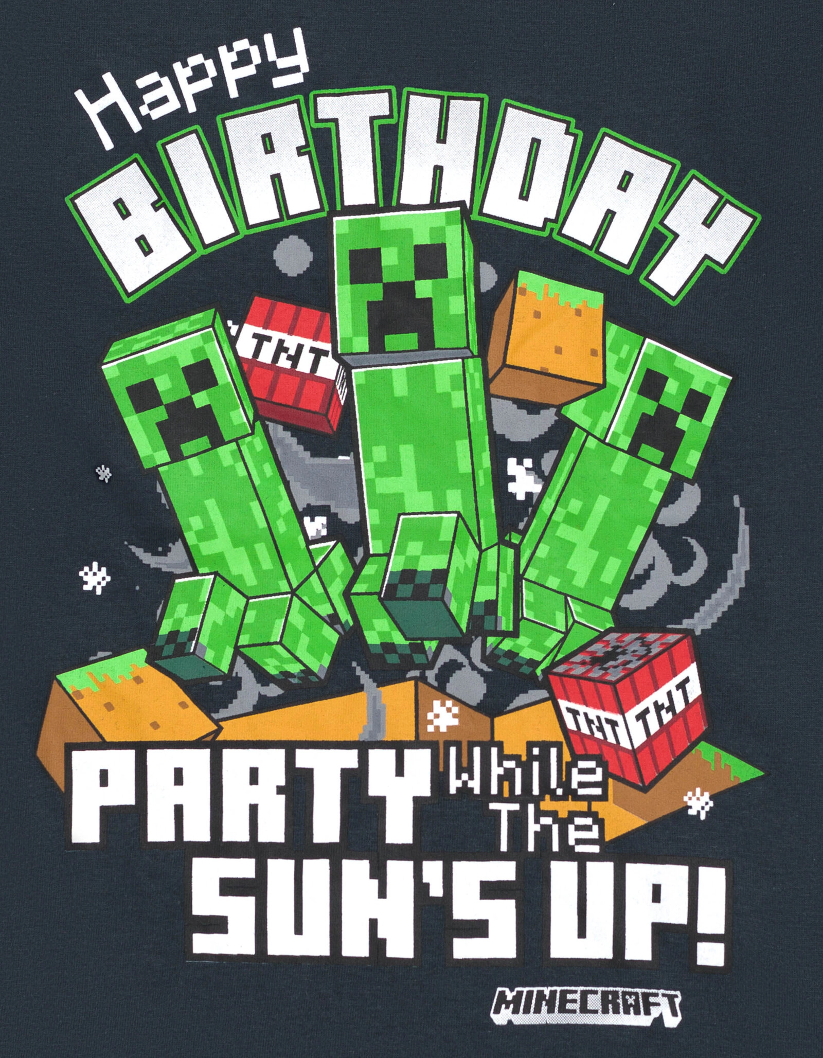 Minecraft Creeper Boys' Birthday T-Shirt