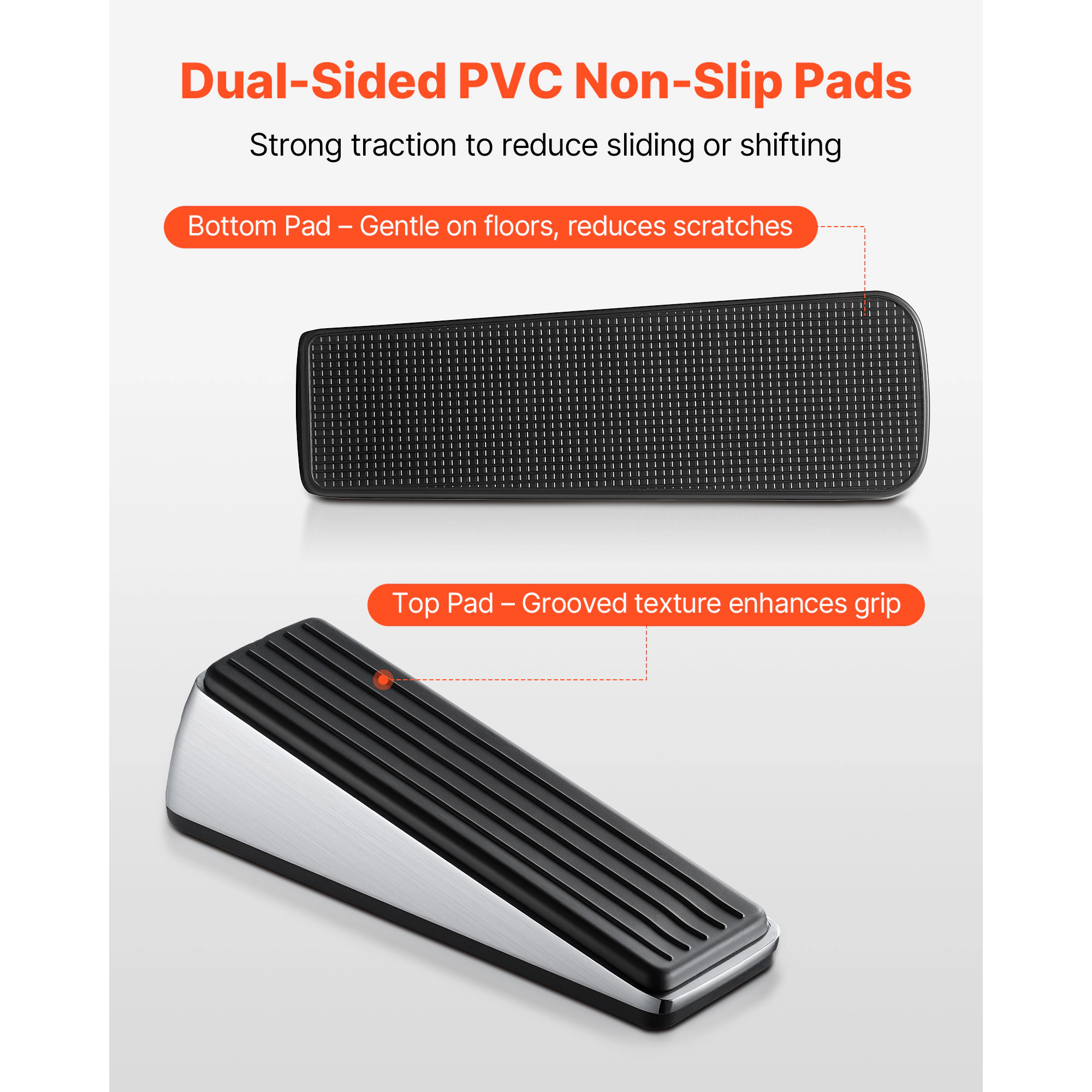HONGGE Door Stop 2 Pack for Alloy Door