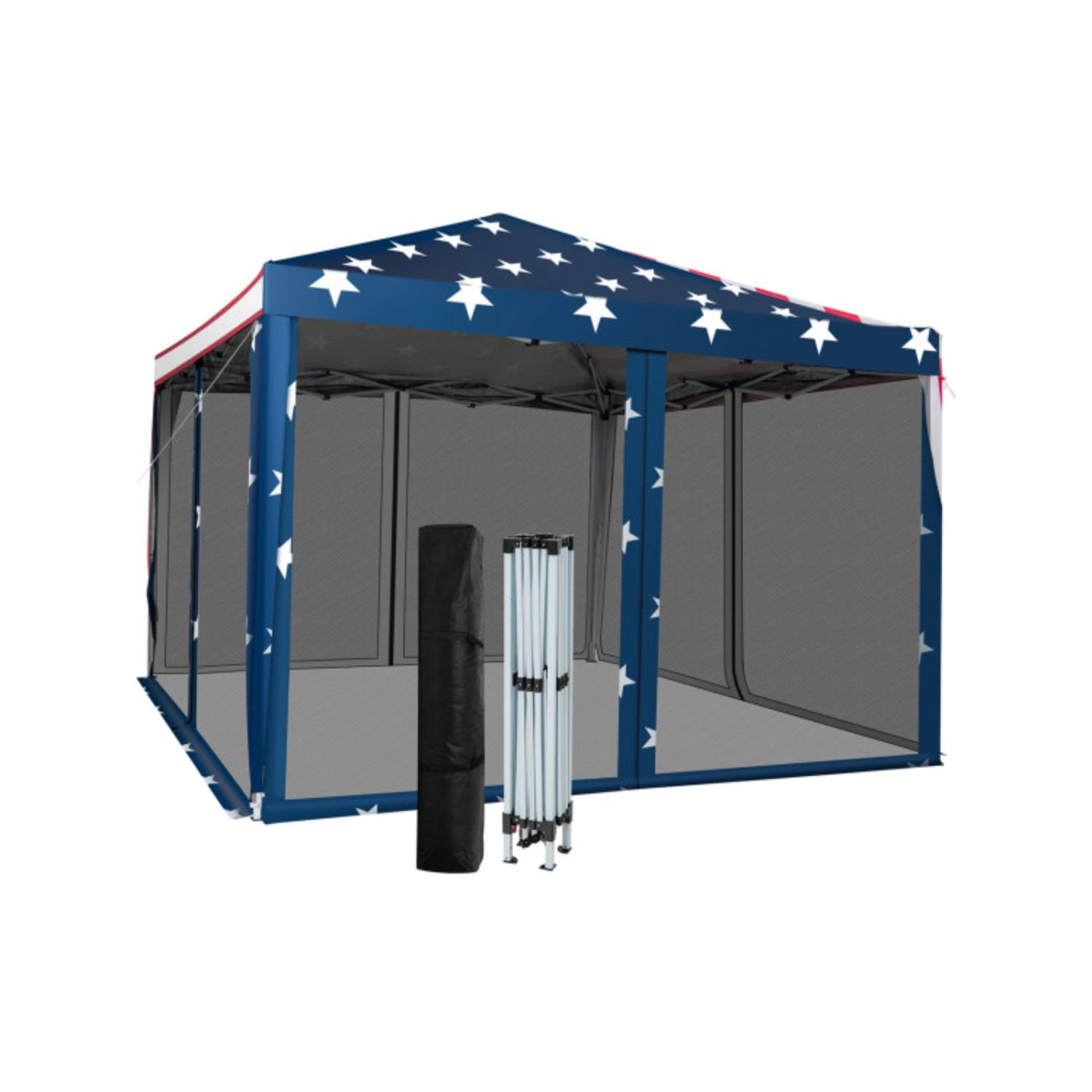 Hivvago 10 x 10 Feet Pop-up Canopy Tent Gazebo Canopy for Outdoor