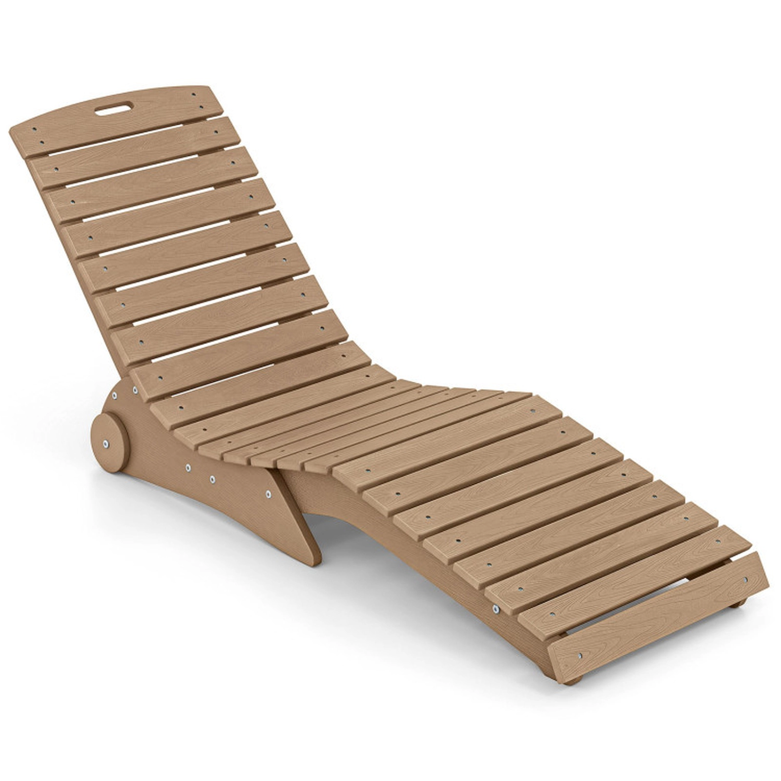 SUGIFT Ergonomic In-Pool Lounge Chair 450-lb Capacity for 5.5-8.5-in Baja Shelf Brown