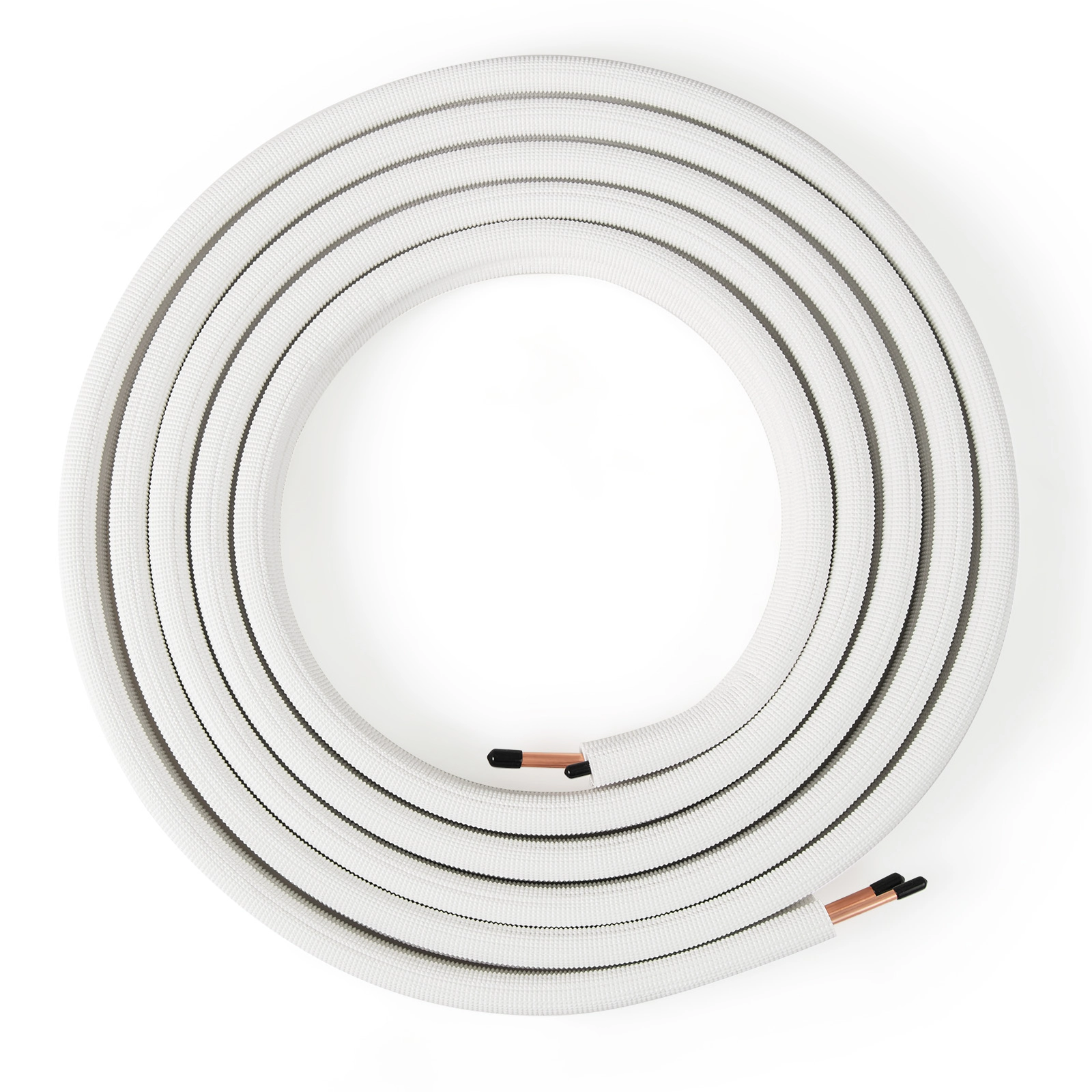 LJG 25 Feet Mini Split Line Set with 1/4 Inch and 3/8 Inch O.D. Copper Pipes Tubing