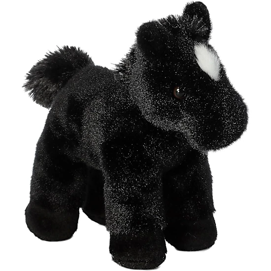 Aurora Mini Flopsie Beau Black Stallion Horse 8-Inch Stuffed Animal Plush
