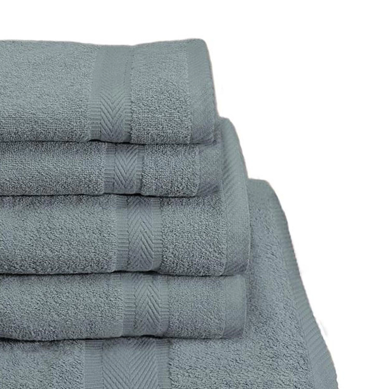 Plazatex Cozy Home 100% Cotton Towel Set - 6 Piece - 56"x56
