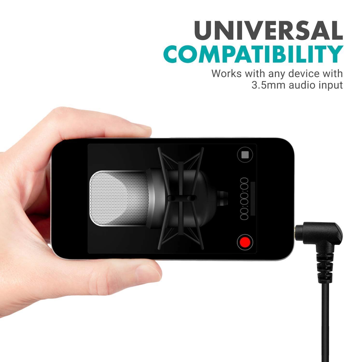 Movo MC1 3.5mm Audio Cable - Dual Male TRS Connectors