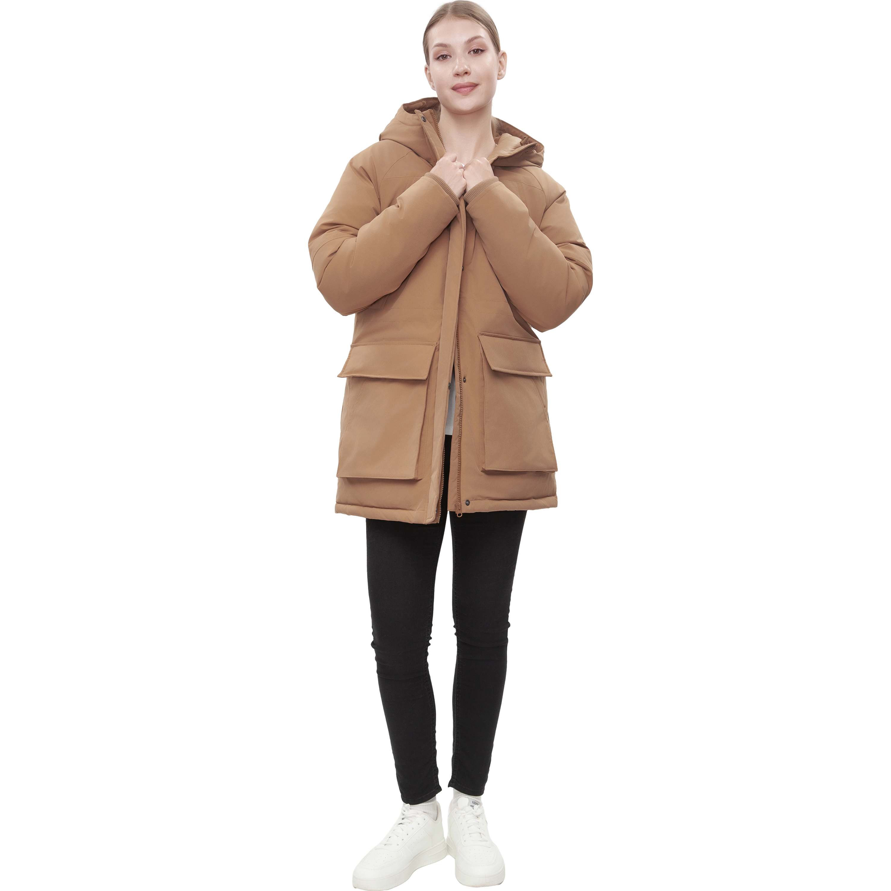 Rokka&Rolla Womens Parka Jacket with Carrying Straps