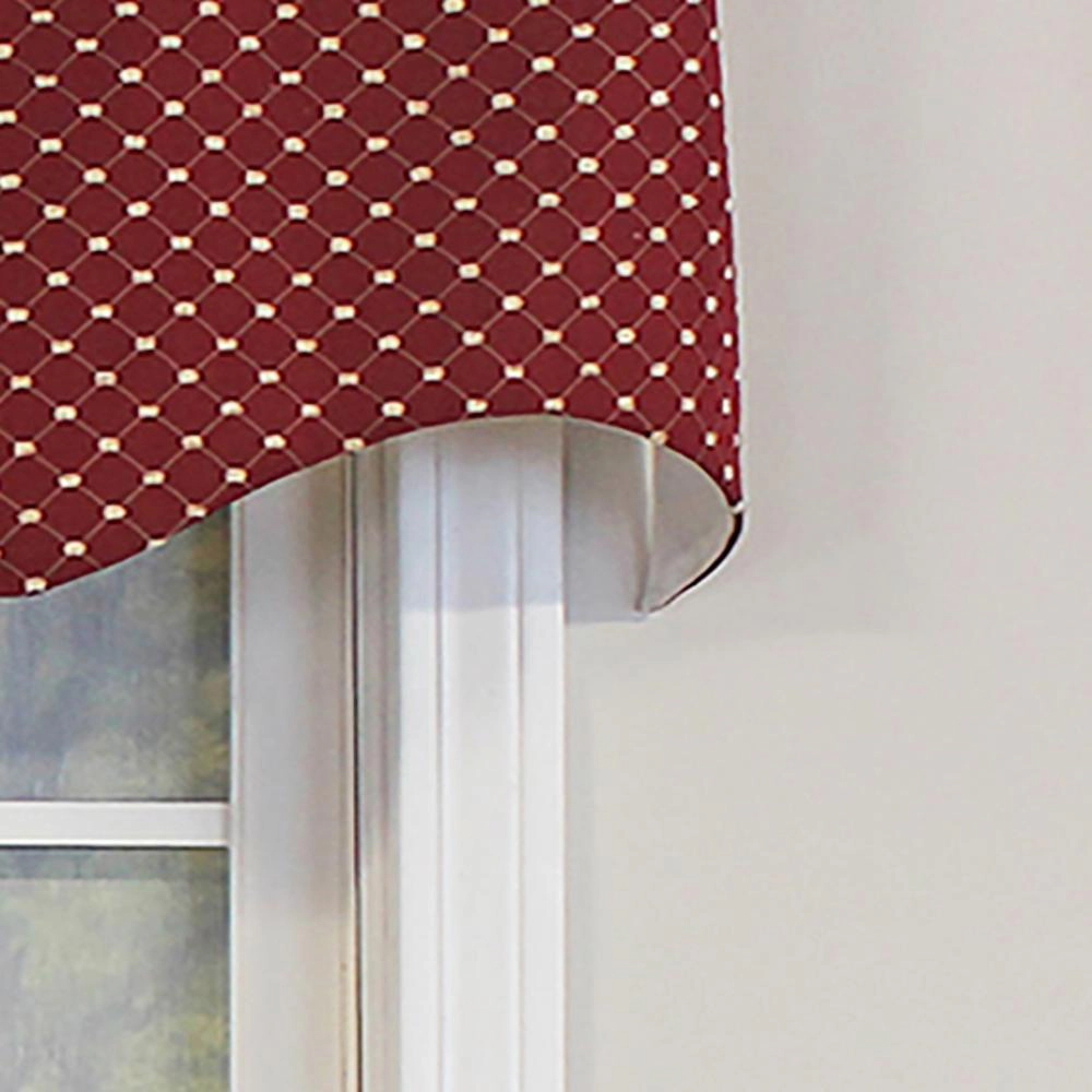RLF Home Passat Regal Valance Red. 3" Rod Pocket 50"W x 17"L