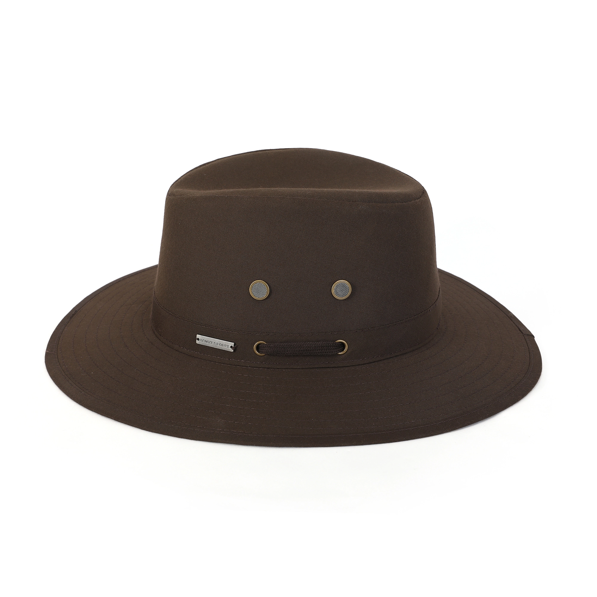 KANUT SPORTS Peale Safari Sun Hat - Unisex Waterproof Wide Brim with Mesh Eyelets and Adjustable Chincord