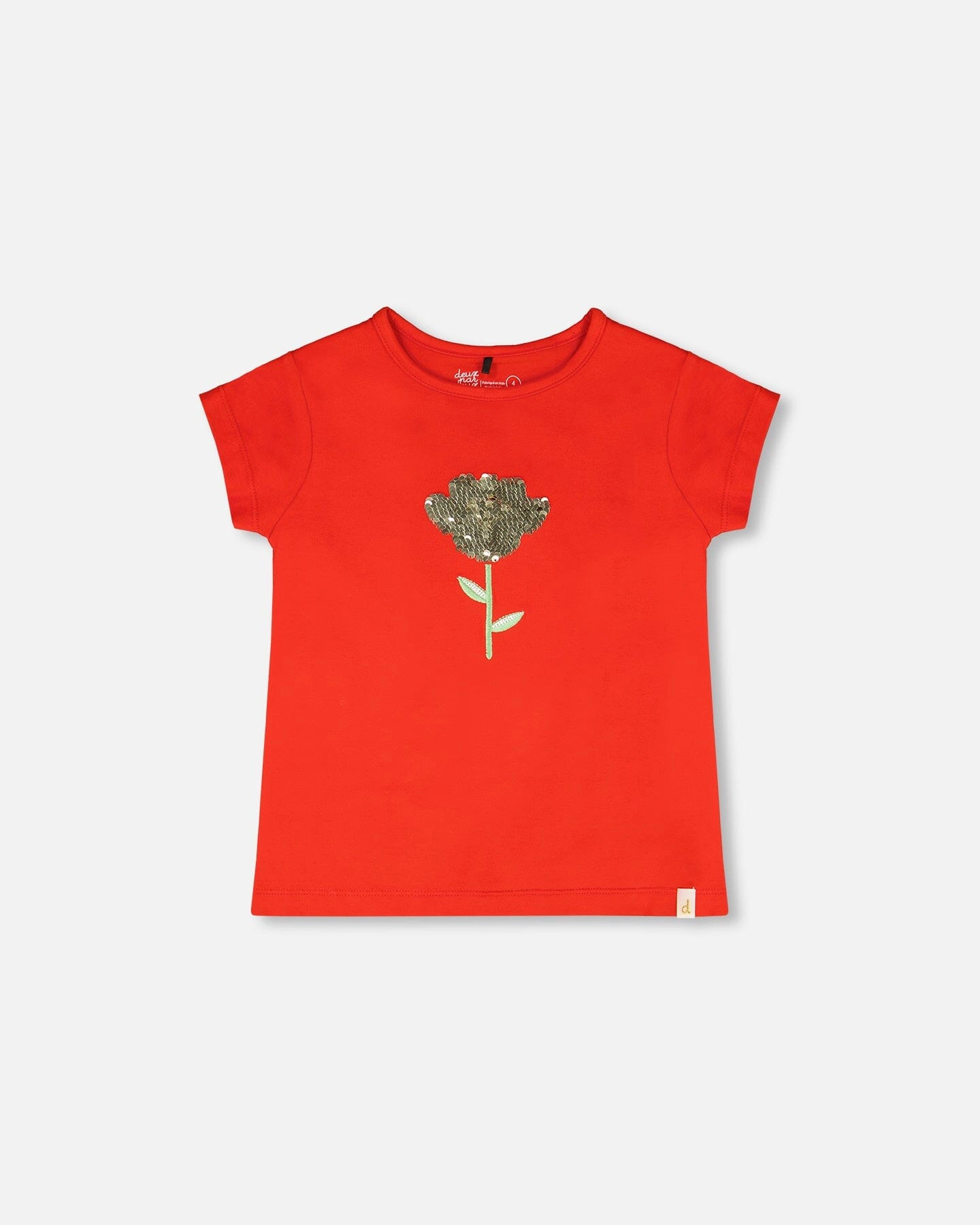 Deux par Girls Organic Cotton Jersey Reversible T-Shirt