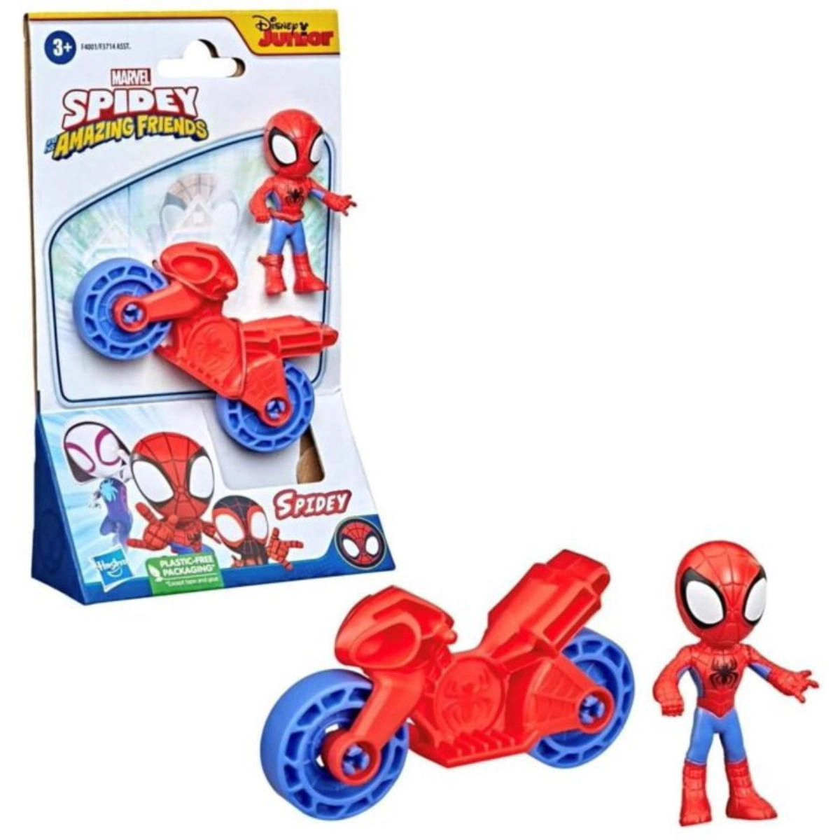 Marvel Spidey and His Amazing Friends Spidey Vehicle and 2.5-Inch Action Figure Set