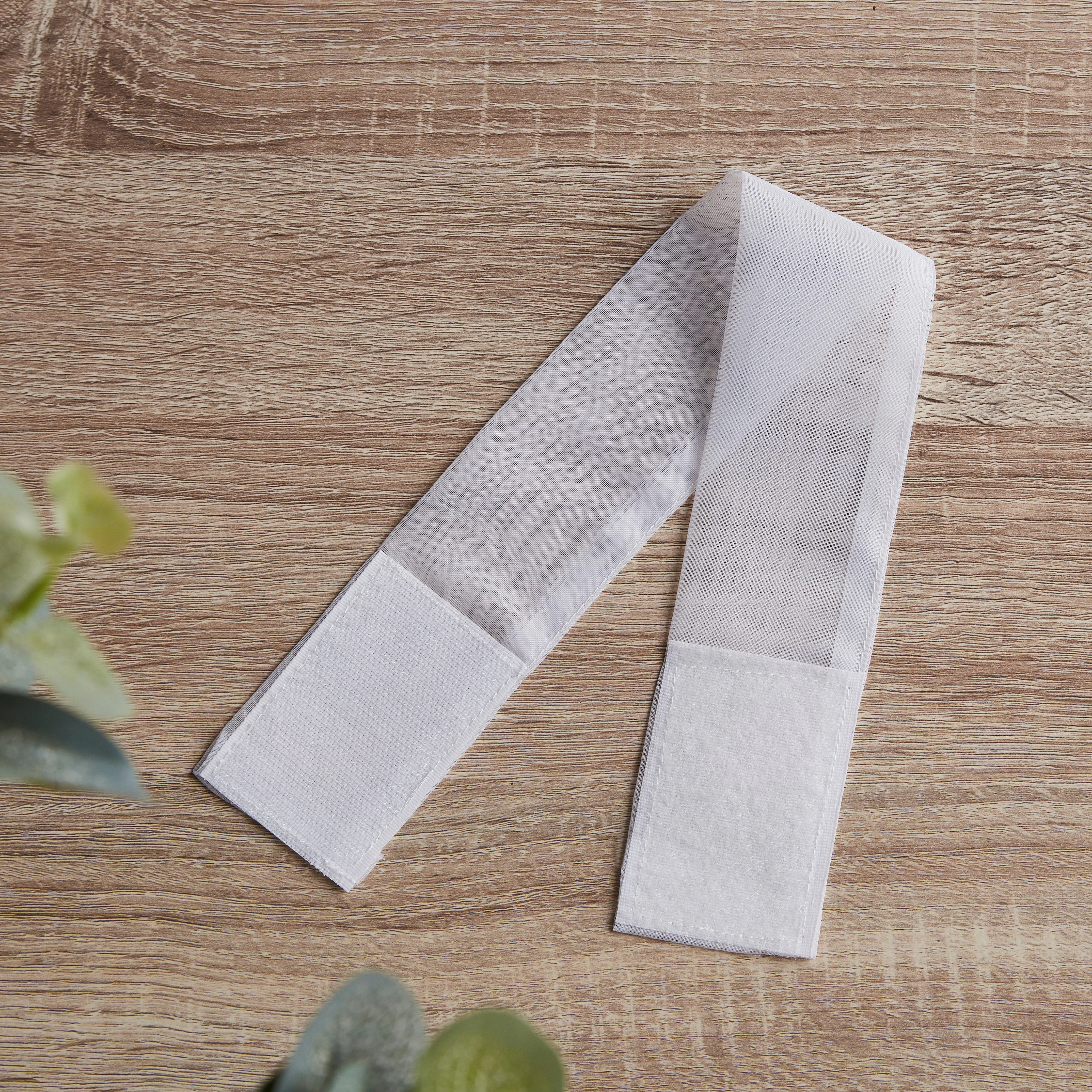 HLC.ME Sheer Voile French Door Patio Sidelight Window Curtain Panels with Tieback - Set of 2