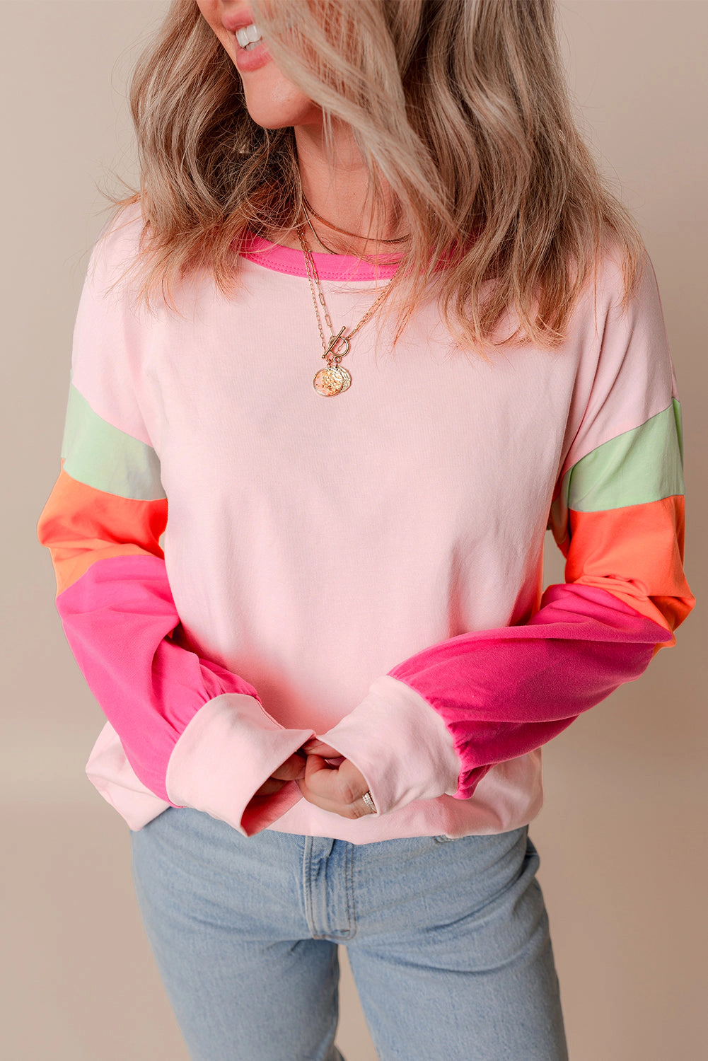 Threaded Pear Women's Valentina Long Sleeve Loose Top