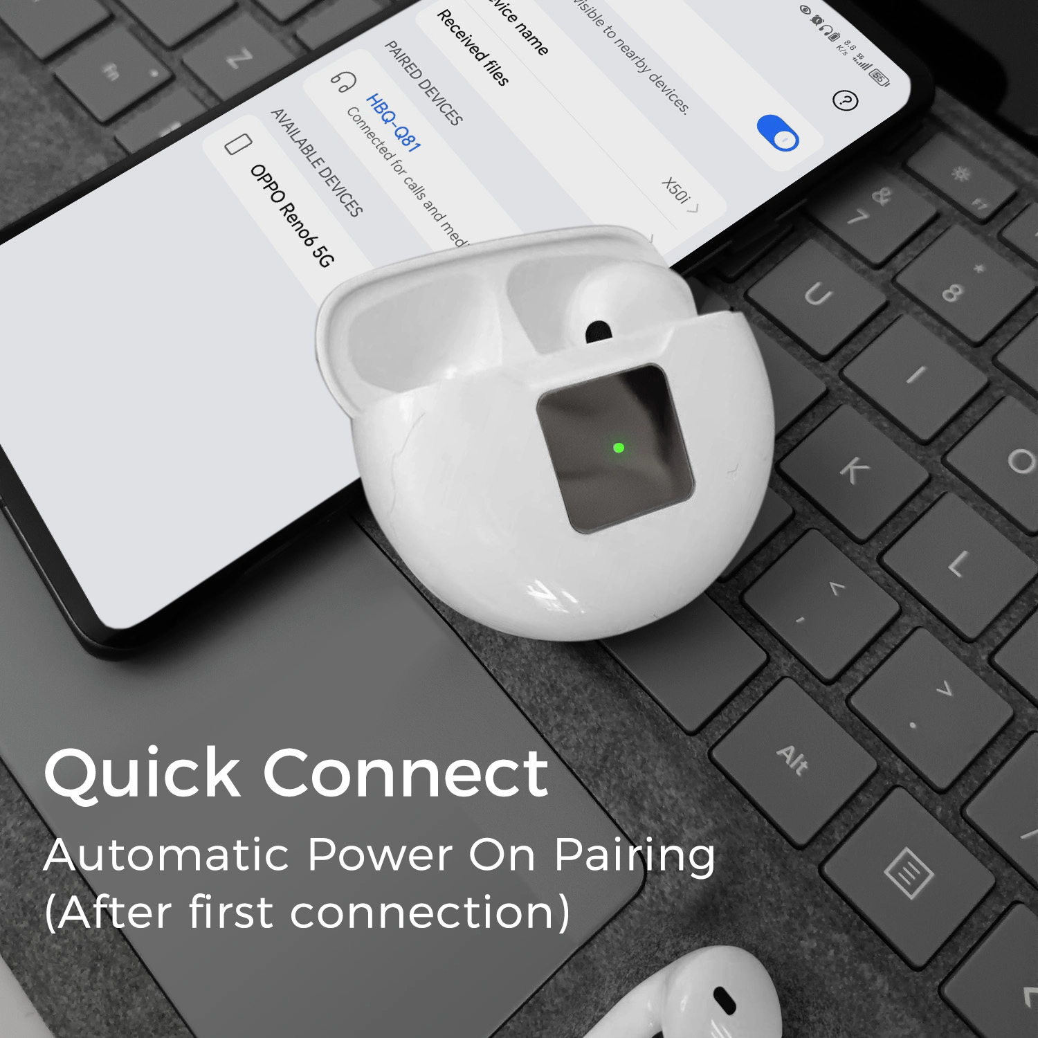 Alpha Digital Bluetooth 5.2, Stereo/Noise Cancel, 30Hr Battery - Earbuds