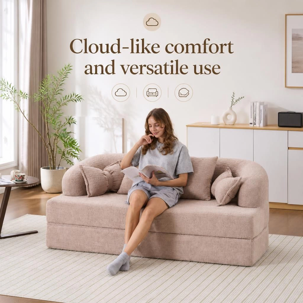 GOODSILO Soft Upholstered Two Seat Loveseat