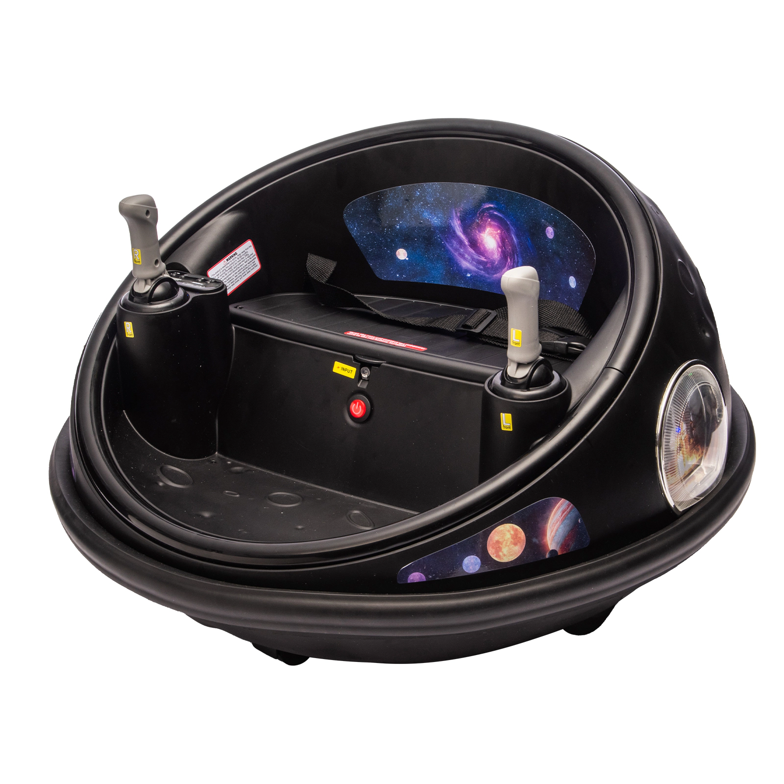 12V Kids Bumper Car, Electric Ride On Toy w/Remote Control, 360 Degree Spin, Music, 2 Speeds & Seat Belt