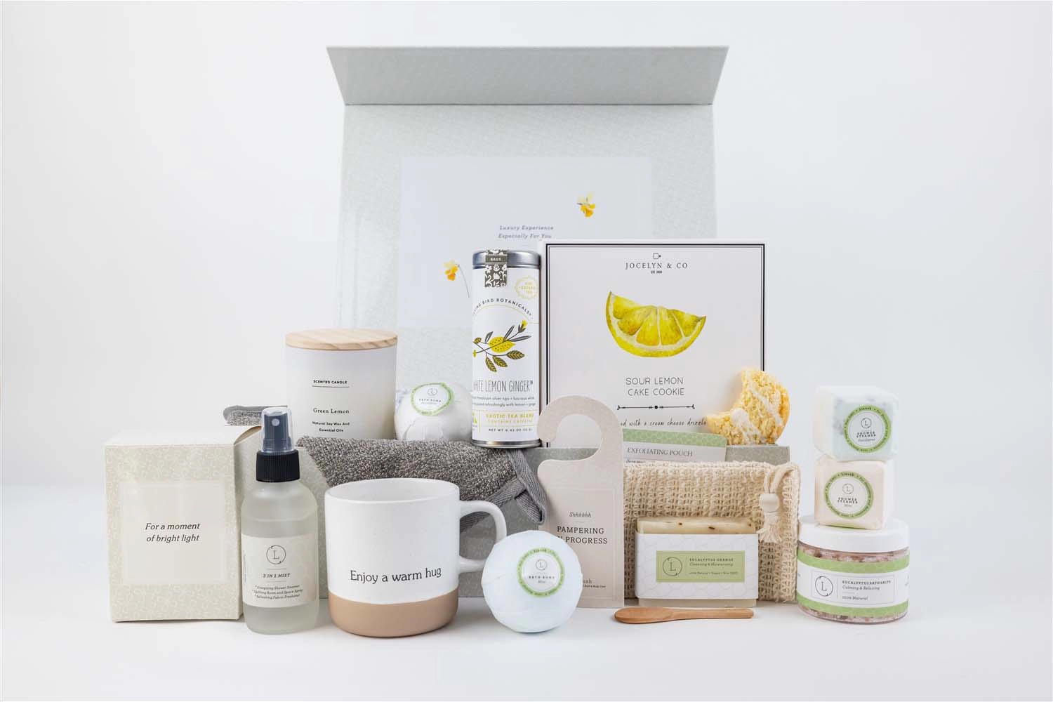 Lizush  Get Well Gift Basket, All-Natural Eucalyptus Care Package