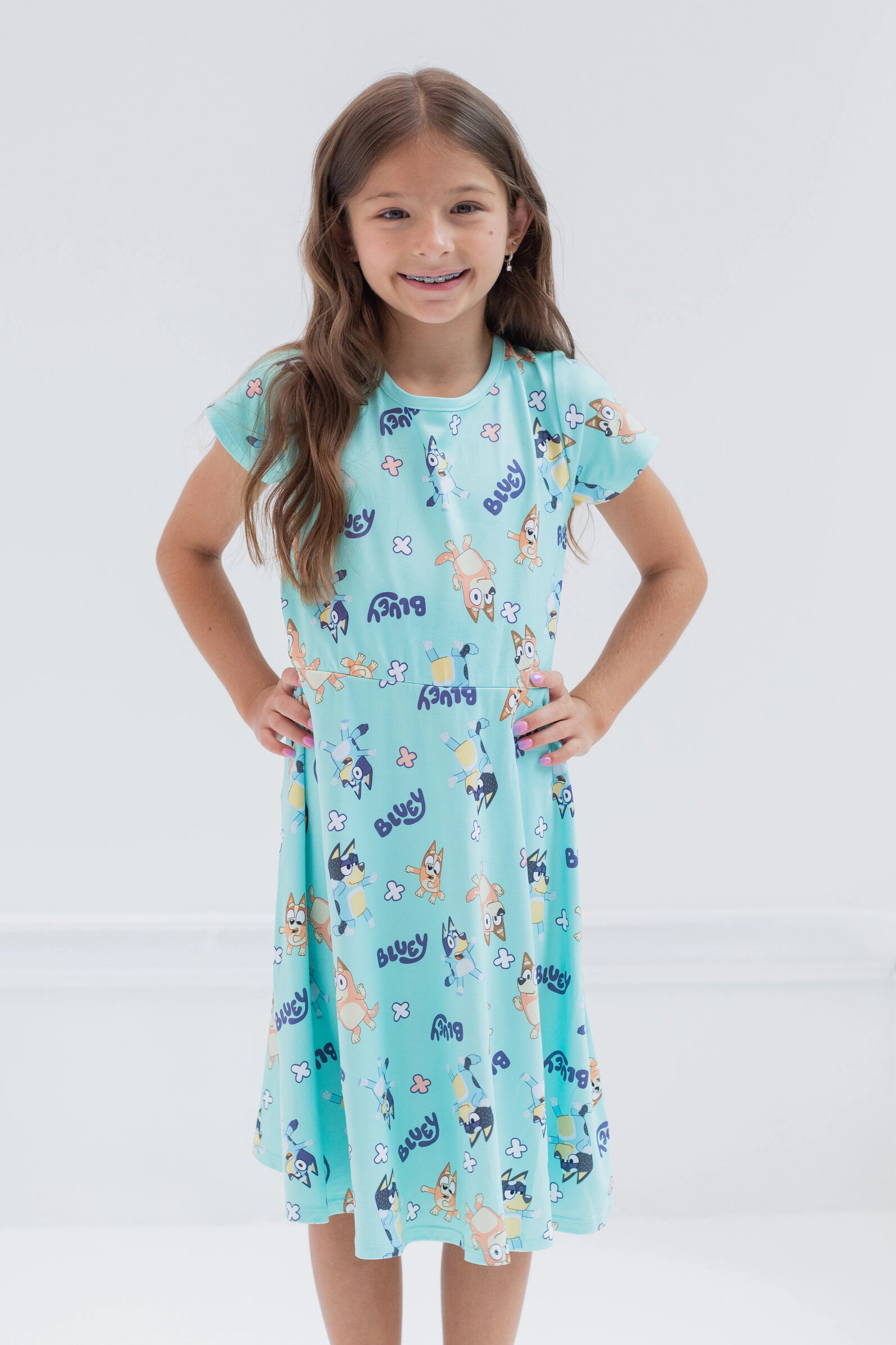 Bluey Girls' 2-Pack Skater Dresses