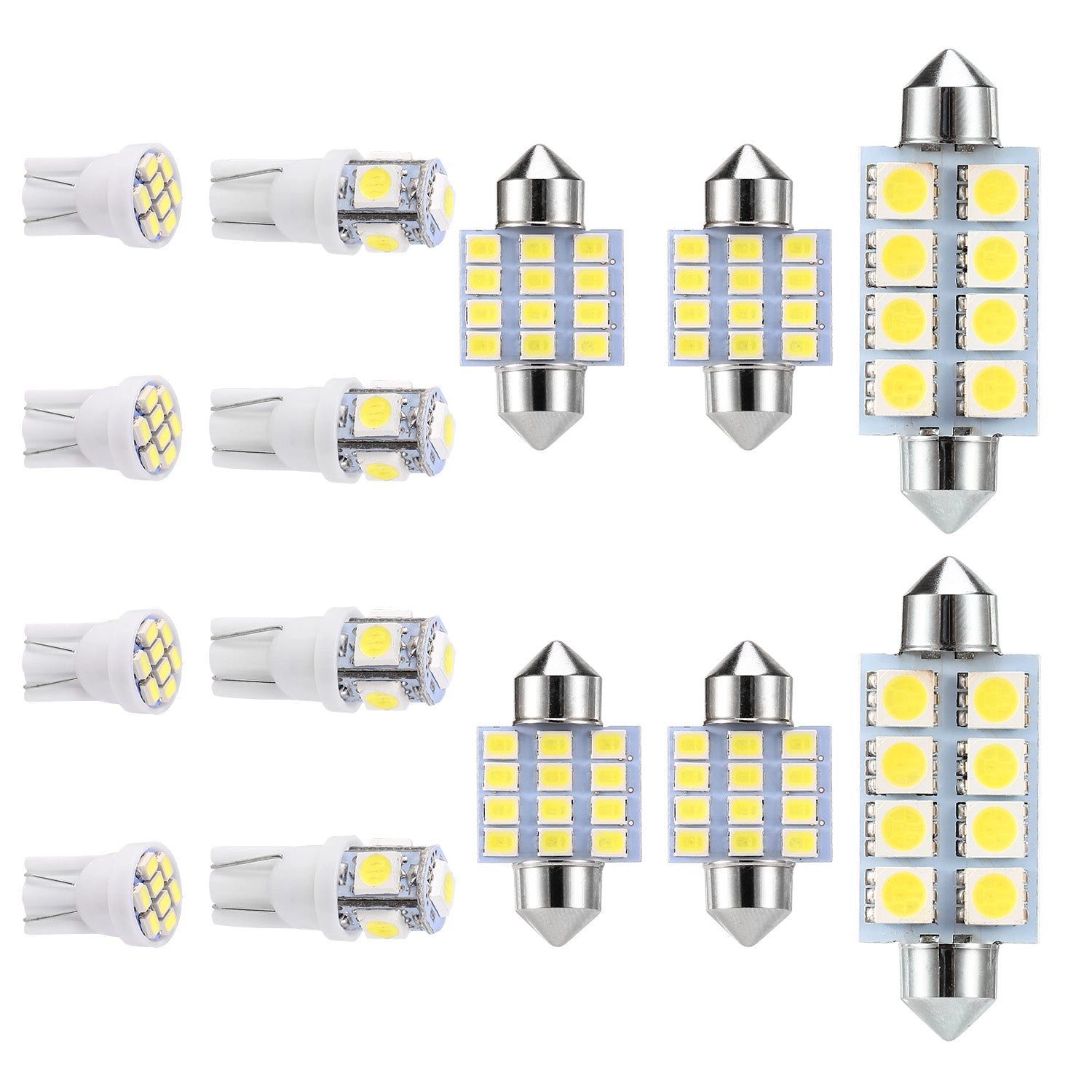 GBruno 14-Piece LED Interior Car Light Bulb Kit