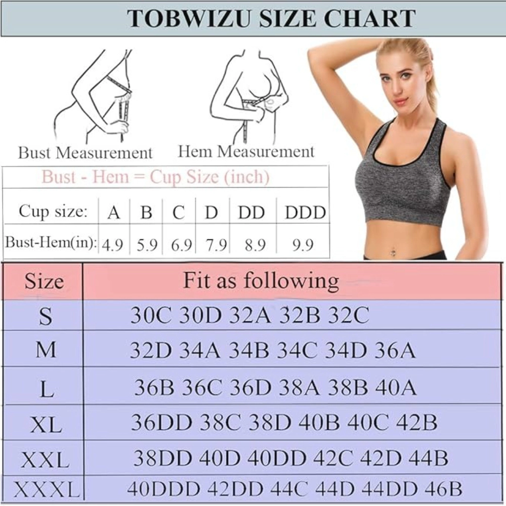 Enchanted Funland Sports Bras For Women Padded Bra Seamless Racerback Breathable